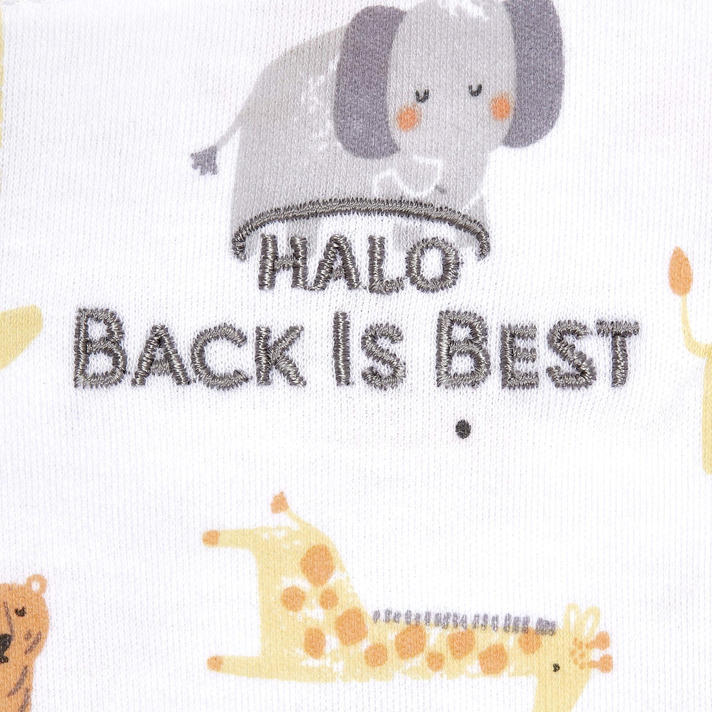 HALO 100% Cotton Sleepsack Swaddle, 3-Way Adjustable Wearable Blanket, TOG 1.5, Jungle, Small (Pack of 1)