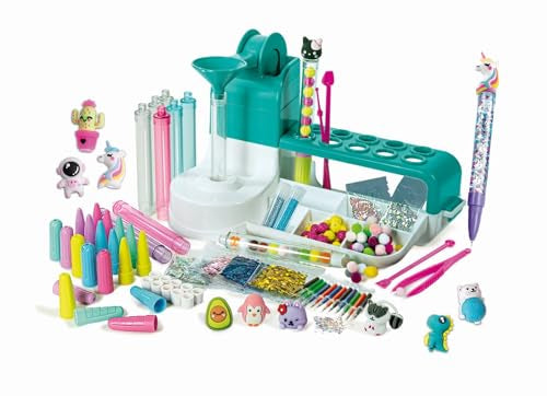 Clementoni - Idea - L'Atelier des Stylos - Coffret Créatif - Ensemble d'Artisanat pour Créer Accessoires Pesonalisés - Jeu Éducatif - À partir de 6 Ans - Français - 52769