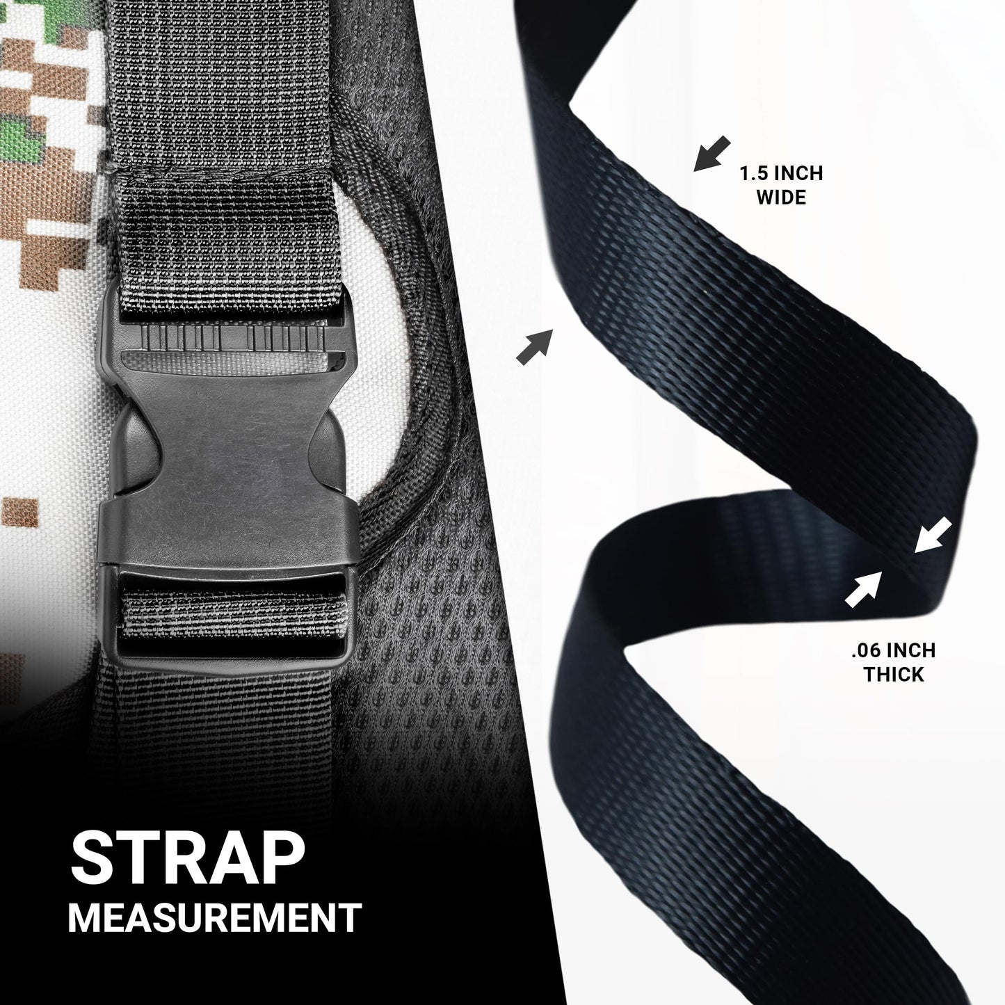 Strapworks Heavyweight Polypropylene Webbing - Heavy Duty Poly Strapping for Outdoor DIY Gear Repair, 1.5 Inch x 50 Yards, Black