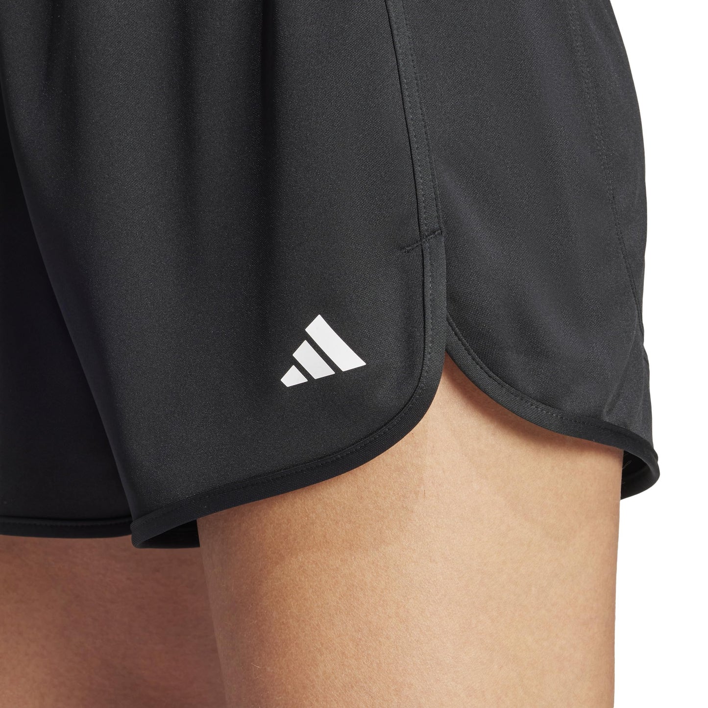adidas Women's Pacer Essentials Knit High-Rise Shorts, Black, Medium/5" Inseam