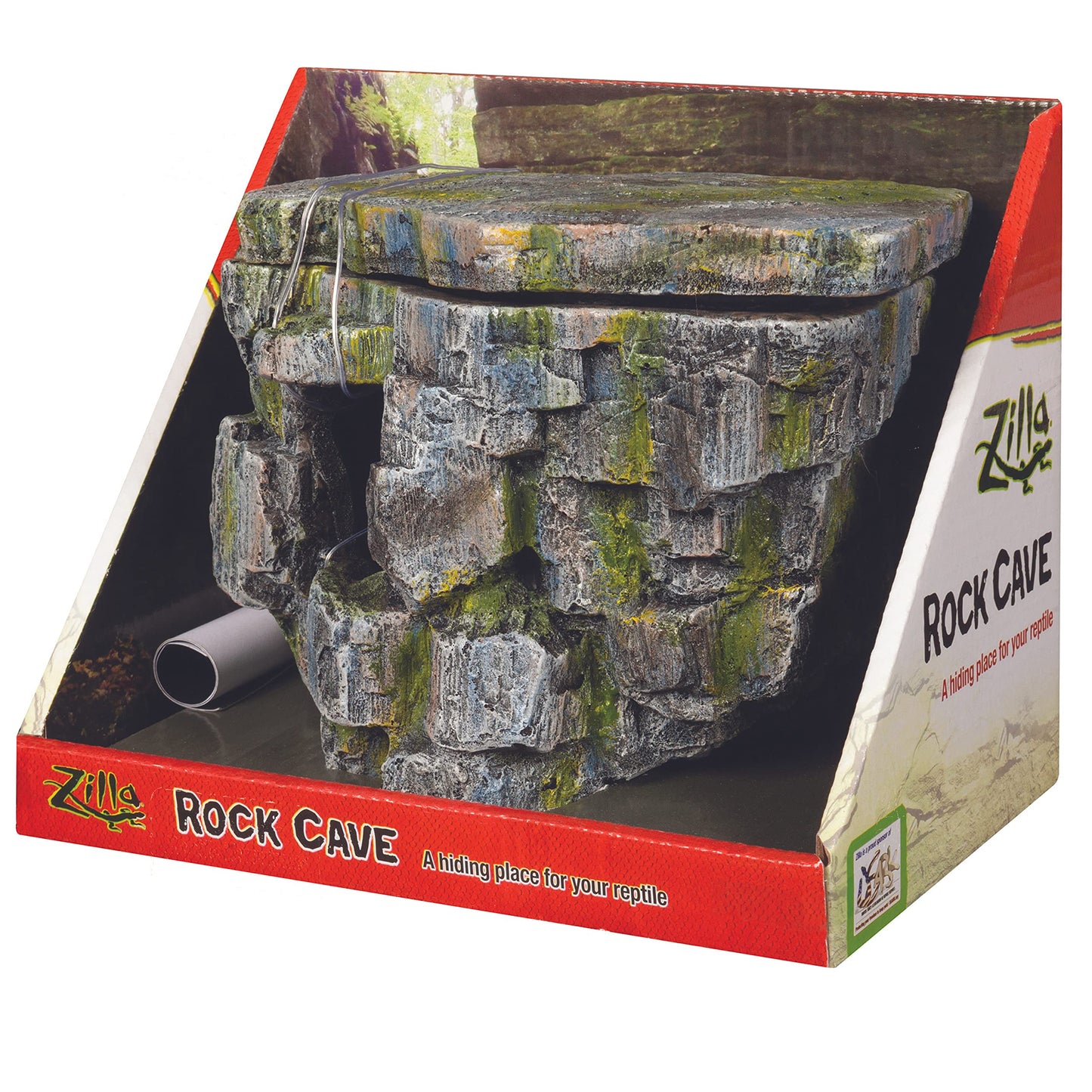 Zilla Vertical Décor for Reptiles, Rock Cave