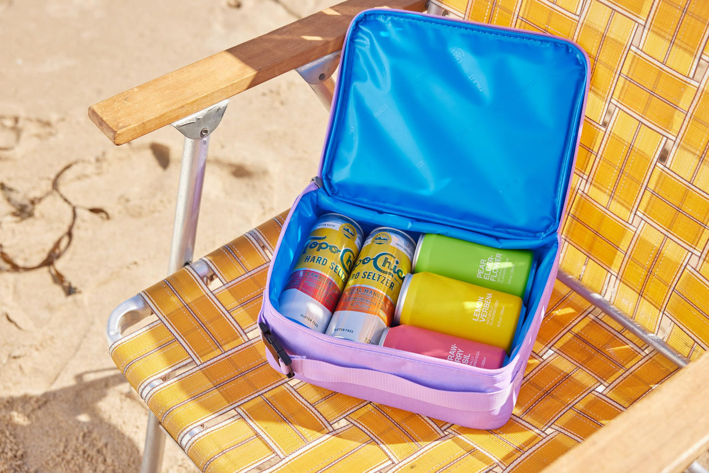 PackIt Freezable Classic Lunch Box, Lavender, Built with ECOFREEZE Technology, Fully Freezable, Collapsible, Reusable, with Zip Front Pocket and Buckle Handle, Designed for Fresh Lunch On The Go