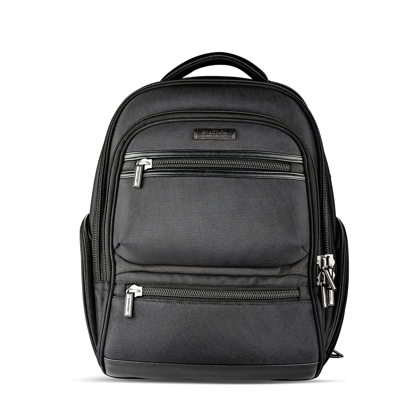 Kenneth Cole Reaction Dual Compartment 17" TSA Checkpoint-Friendly Laptop Backpack with USB, Black