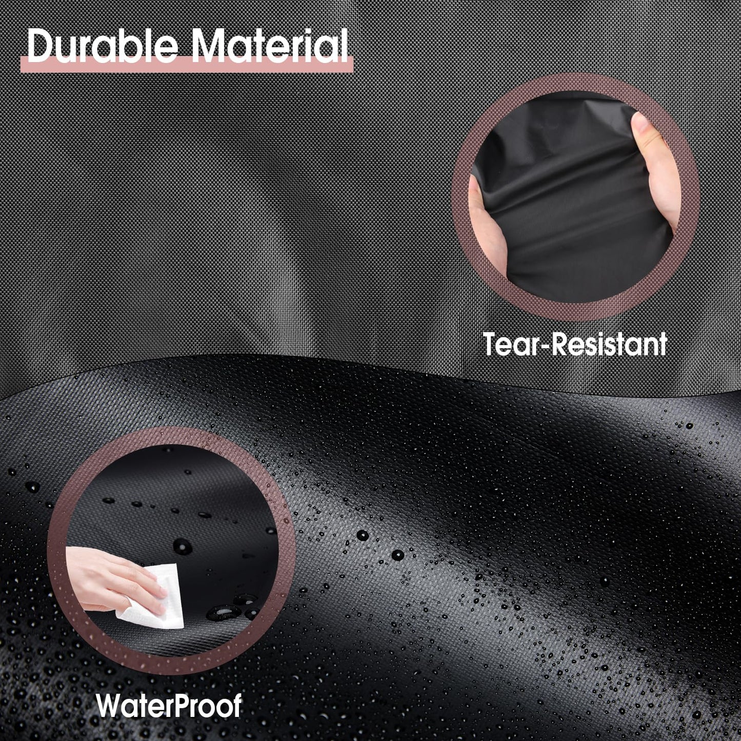 Agustone Papasan Chair Cover, Waterproof Cover for 52in Outdoor Patio Wicker Papasan Chair Cover Heavy Duty Cover