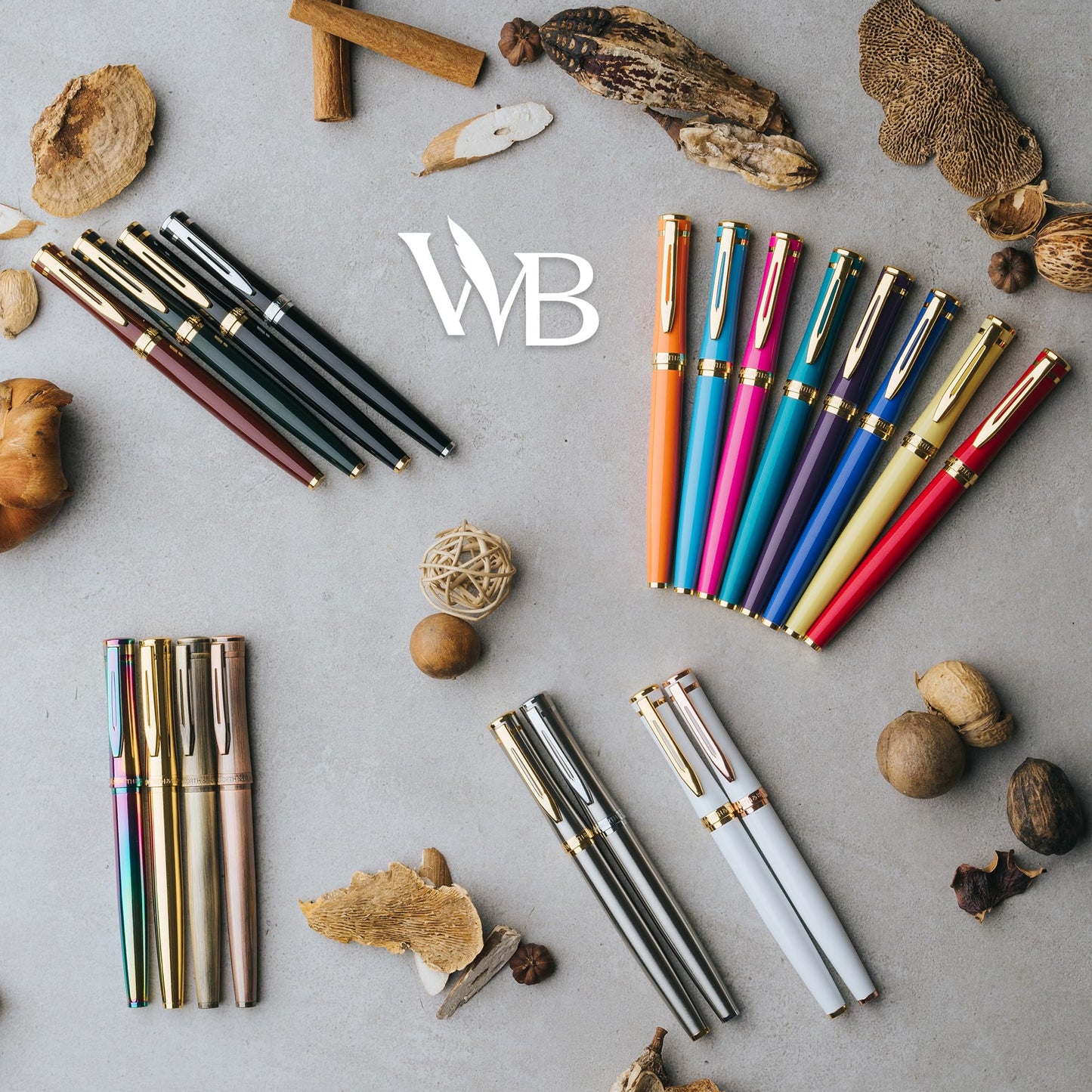 Wordsworth & Black Fountain Pen Set, Medium Nib, Includes 24 Ink Cartridges and Ink Refill Converter, Gift Case, Journaling, Calligraphy, Smooth Writing Pens [Racing Green], Perfect for Men and Women