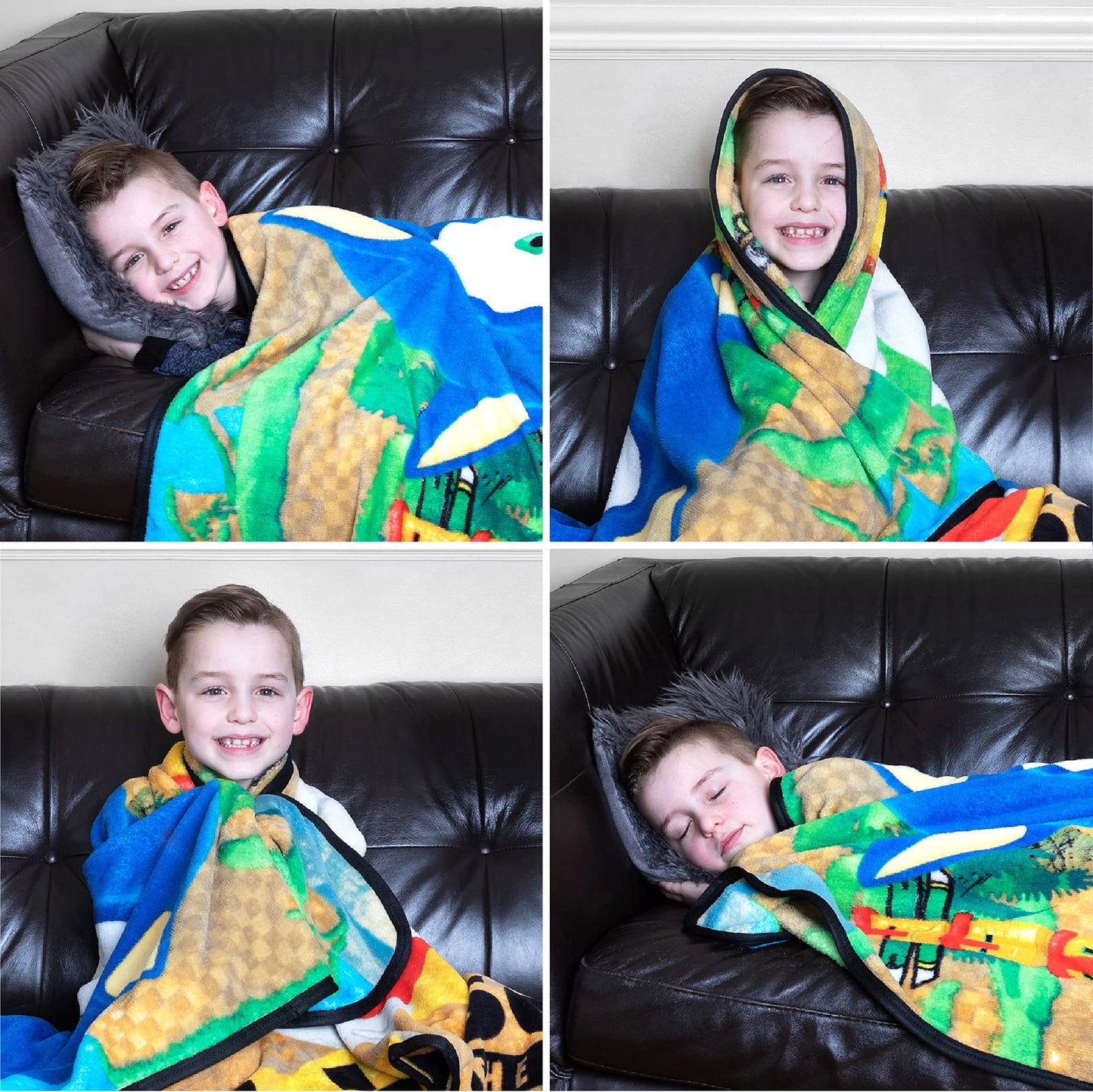 Sonic The Hedgehog Gaming Kids Bedding Super Soft Plush Throw Blanket, 46 in x 60 in, (Officially Licensed Product) By Franco