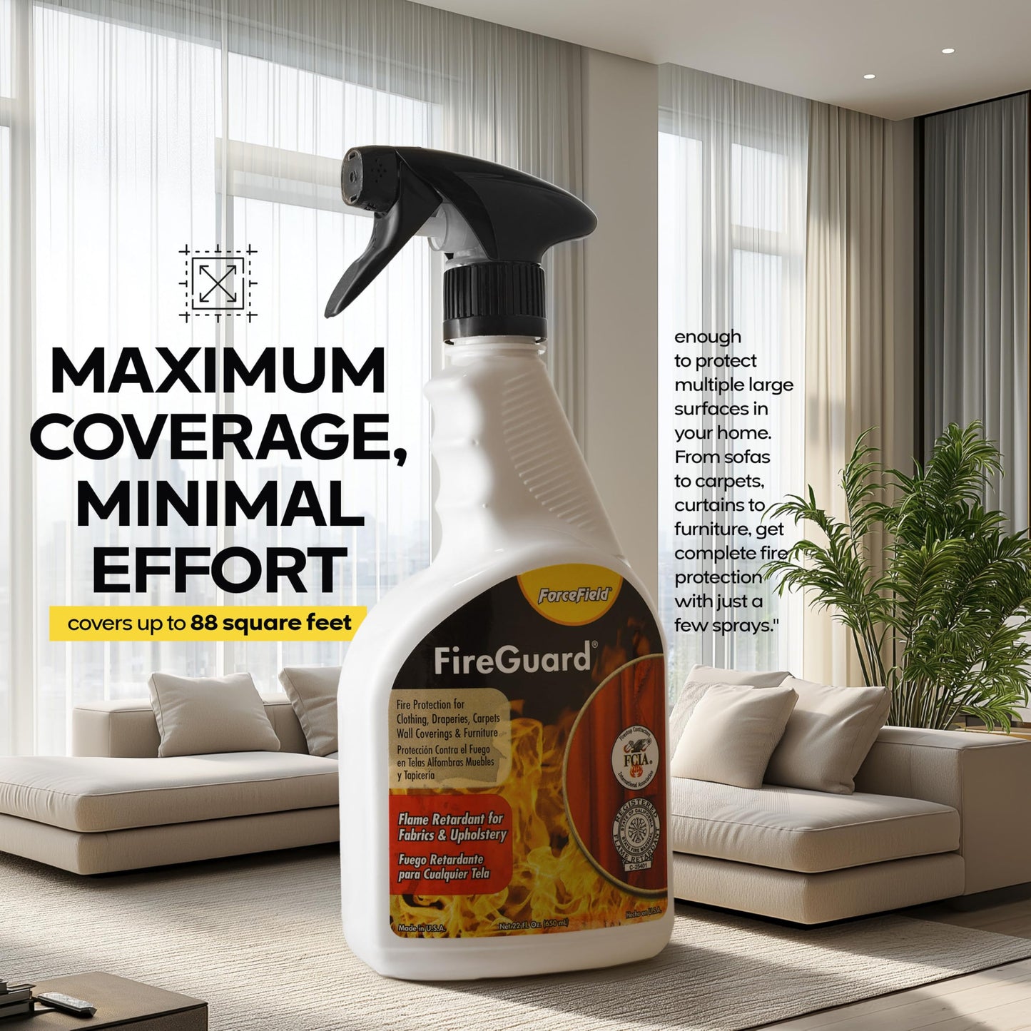 ForceField – FireGuard – Flame Retardant and Protection, 22 oz (650 ml)