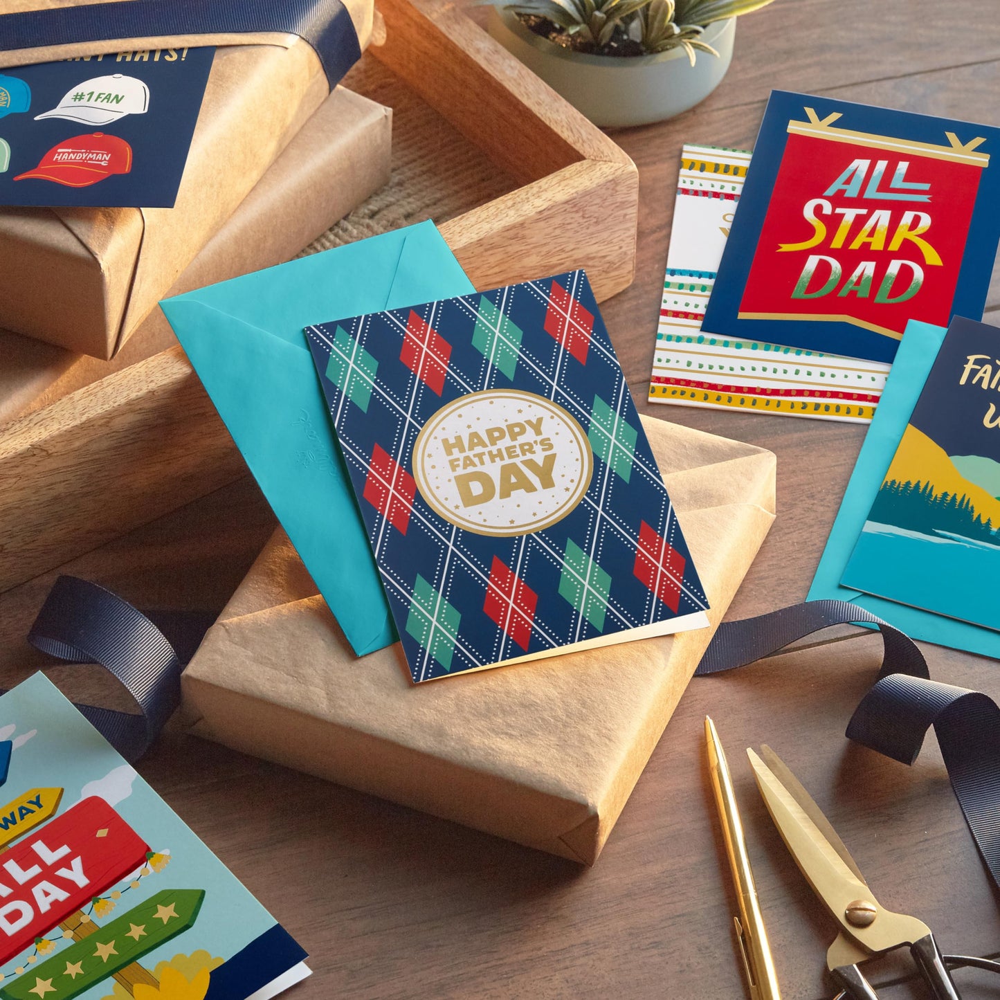 Hallmark Father's Day Card Assortment (24 Cards with Envelopes, 6 Designs)
