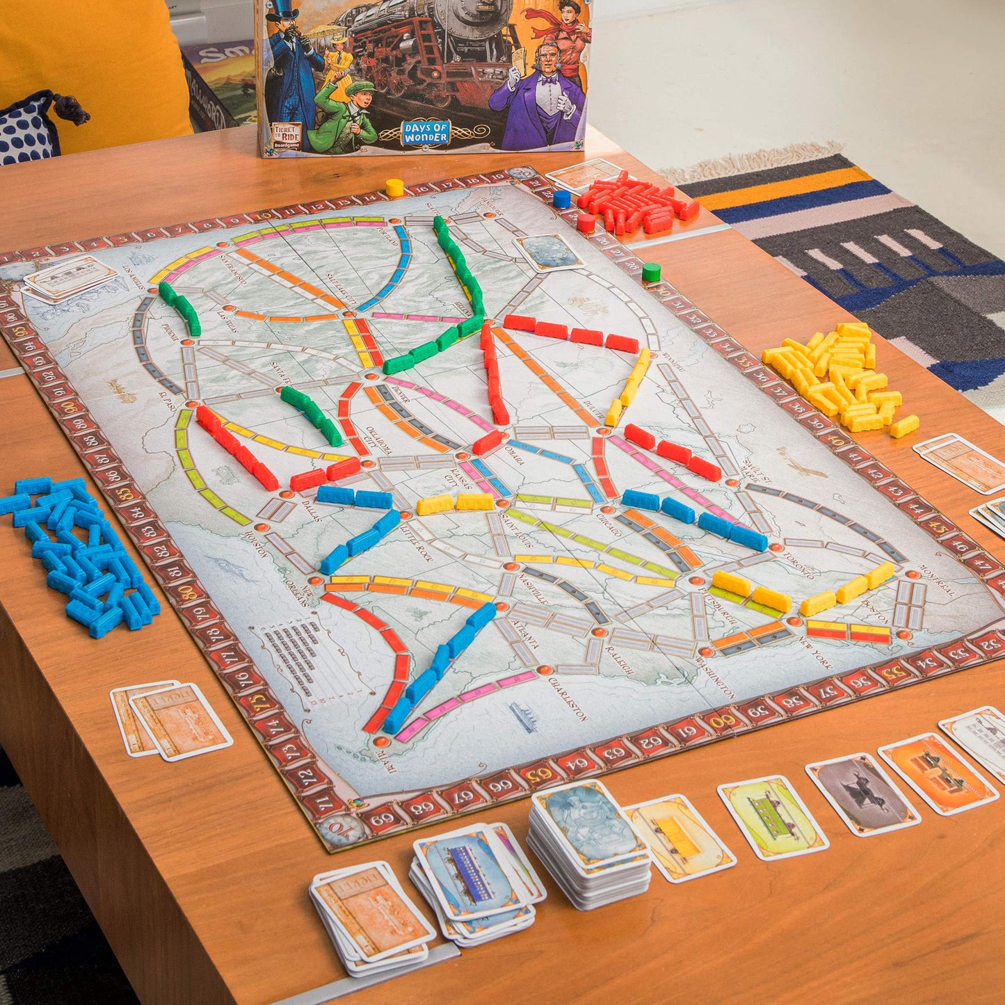 Ticket to Ride Board Game for Family- A Cross-Country Train Adventure for Friends! Strategy Game for Kids & Adults, Ages 8+, 2-5 Players, 30-60 Minute Playtime, Made by Days of Wonder