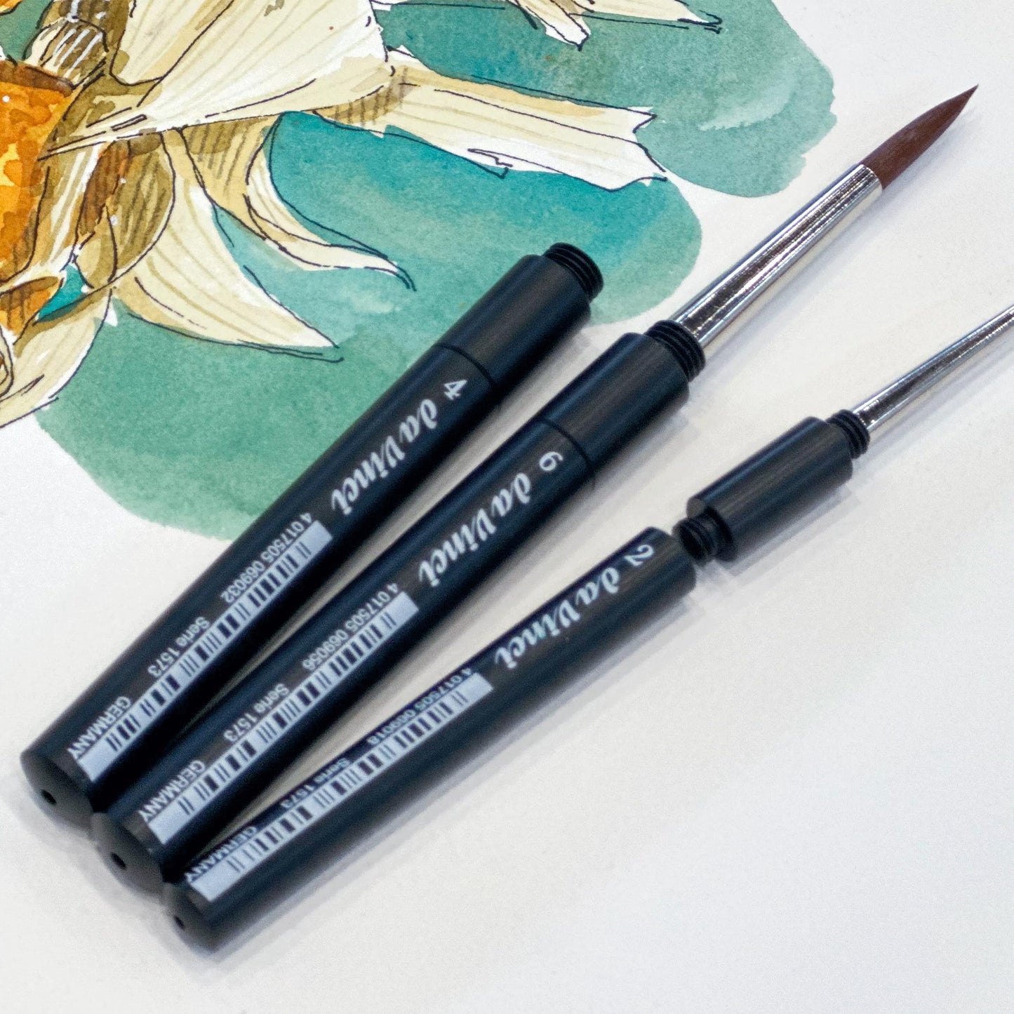 da Vinci 1573 Series Size 6 Cosmotop Spin Round Travel Watercolor Brush