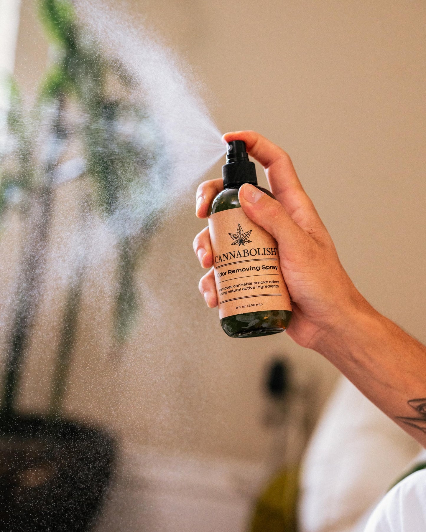 Cannabolish Smoke Odor Eliminator Spray and Air Freshener, 8 fl. oz., Natural Ingredients
