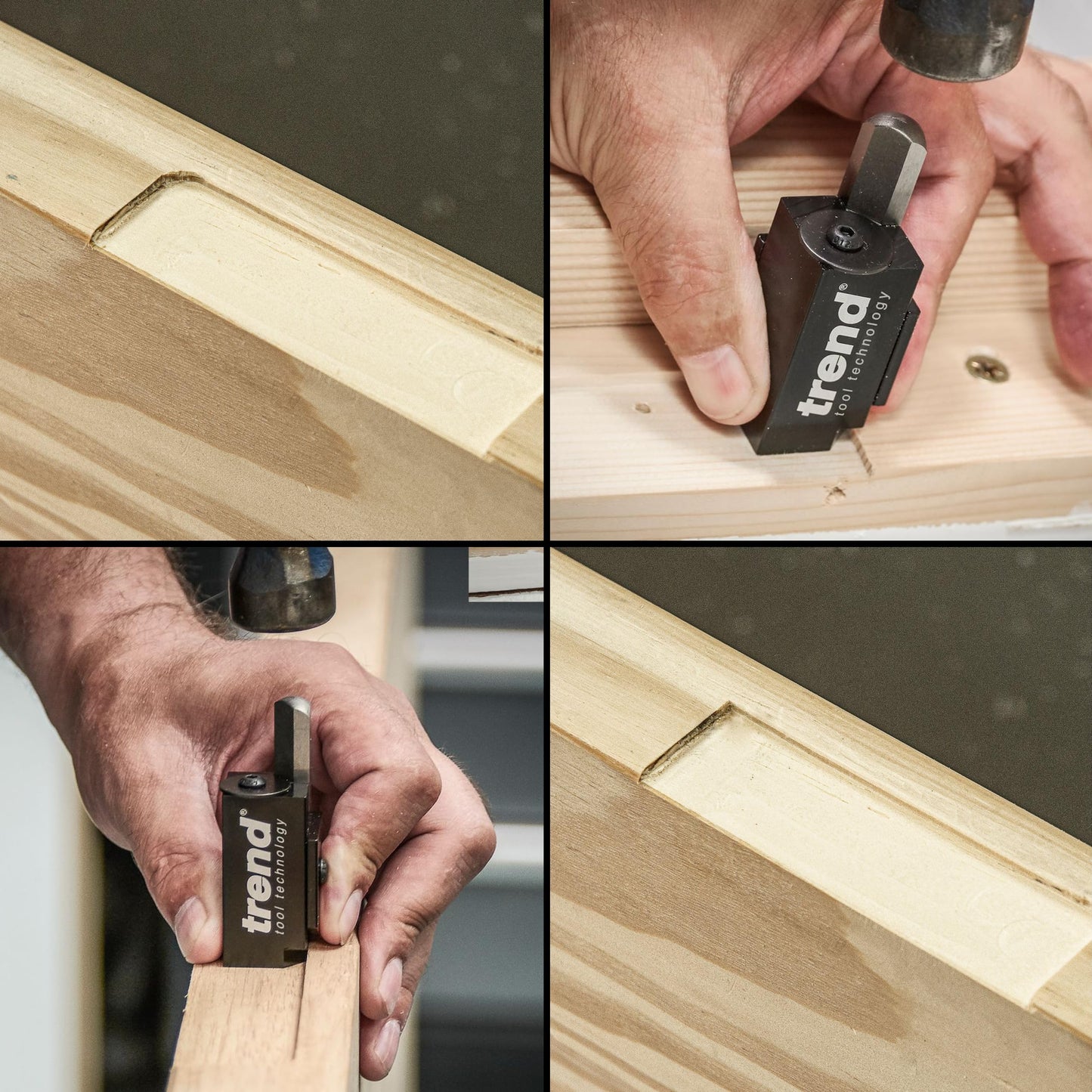 Trend Hinge Recess Squaring Corner Chisel, Quickly Square Up Rounded Corners, C/Chisel