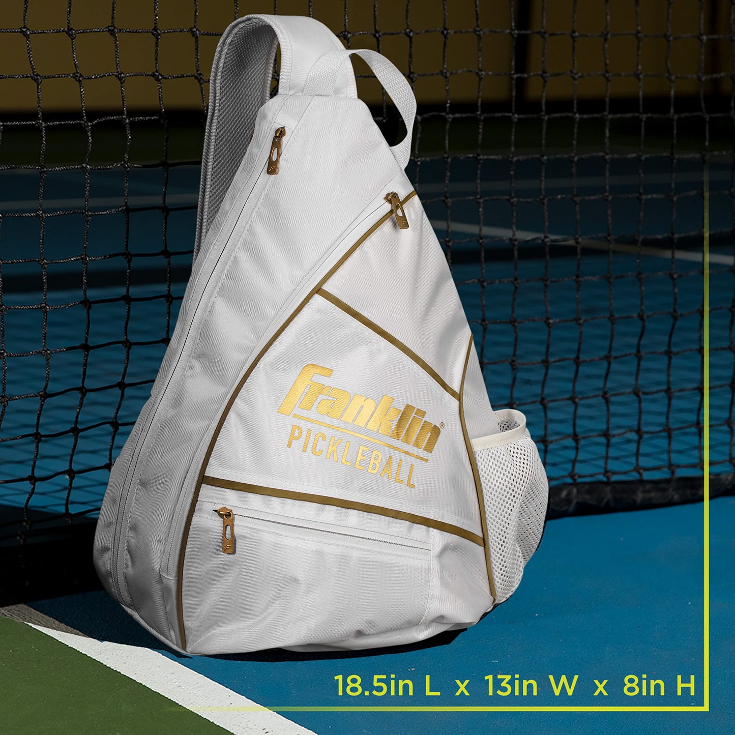 Franklin Sports Pickleball Bags - Pickleball Sling Bag Backpack for Gear + Equipment - Bag for Men Women - Holds Paddles, Balls + Accessories