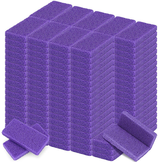 200 Pcs Purple Pumice Stone for Feet, Disposable Foot Sponge Scrubber, Pedicure Exfoliator Callus Remover for Shower, Bath, Spa, Dead Skin - 3.54 x 1.77 Inch