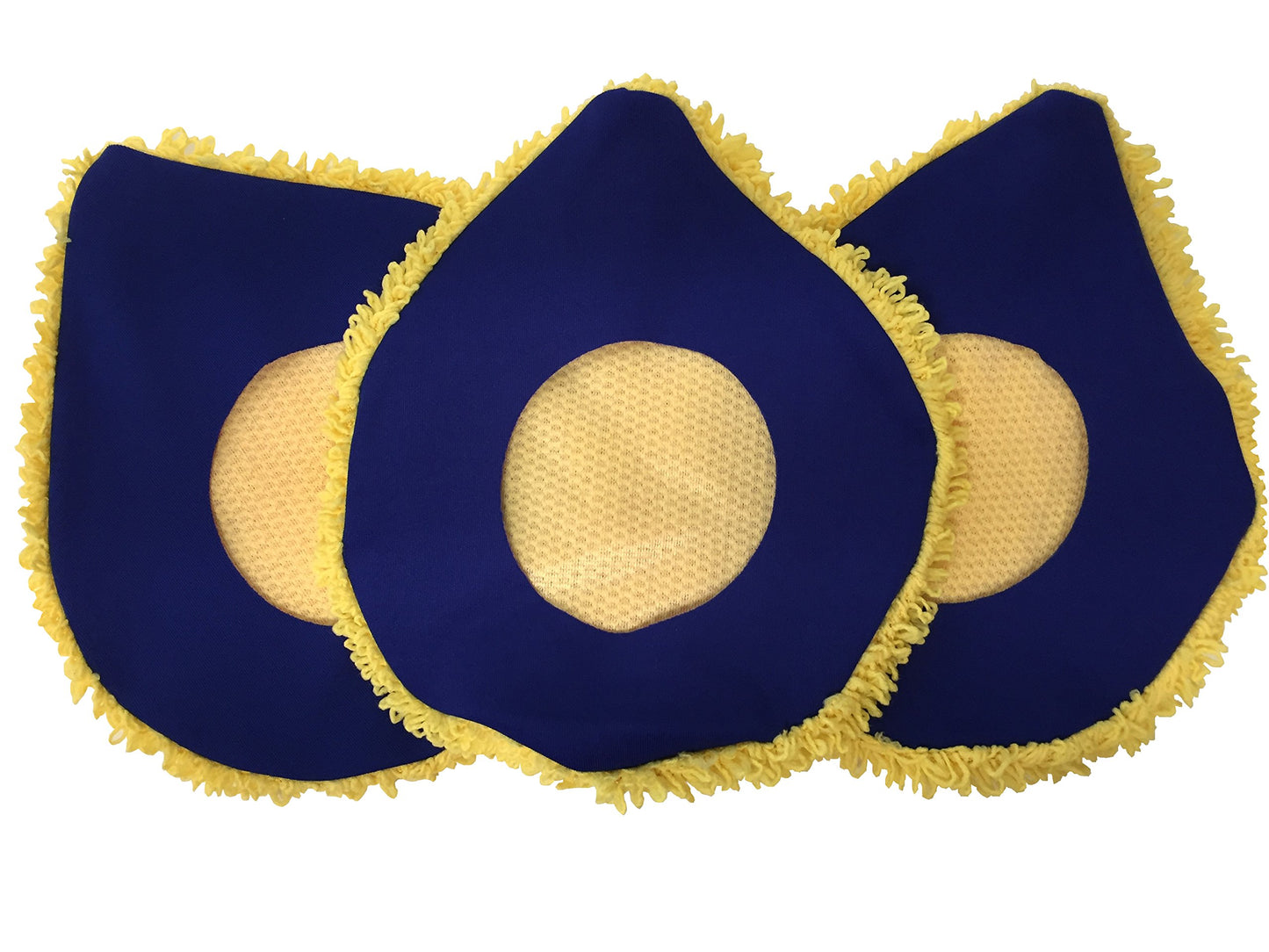 CHOMP! Microfiber Mop Refill Pack: 5 Minute CleanWalls 3-pak Yellow Reusable Washable Wall Washer, Ceiling Cleaner and Baseboard Duster - Dry Dust/Wet Wash Pads