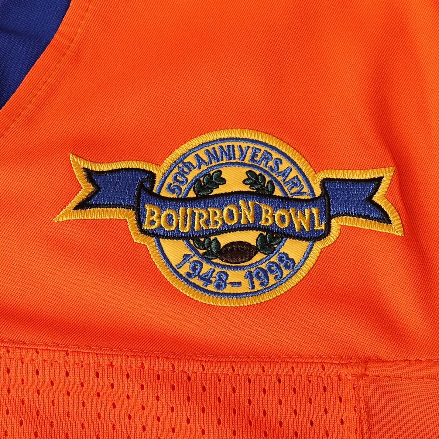 Phoneutrix Bobby Boucher #9 The Waterboy Adam Sandler Movie Mud Dogs Bourbon Bowl Football Jersey, Orange, X-Large