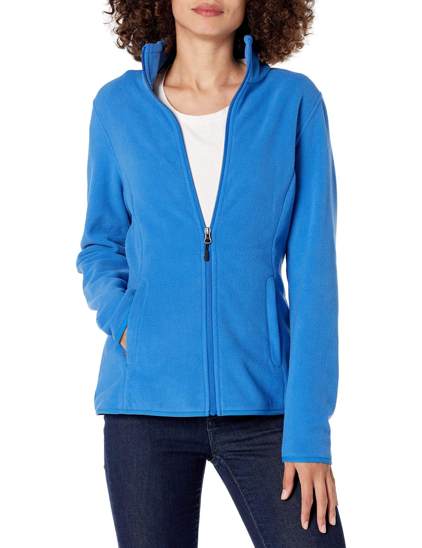 Amazon Essentials Women's Classic-Fit Full-Zip Polar Soft Fleece Jacket (Available in Plus Size), Royal Blue, X-Large
