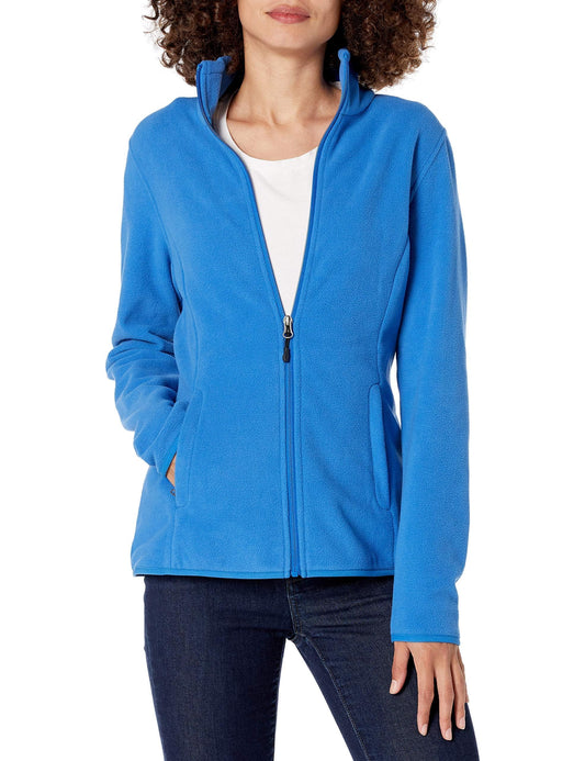 Amazon Essentials Women's Classic-Fit Full-Zip Polar Soft Fleece Jacket (Available in Plus Size), Royal Blue, X-Large