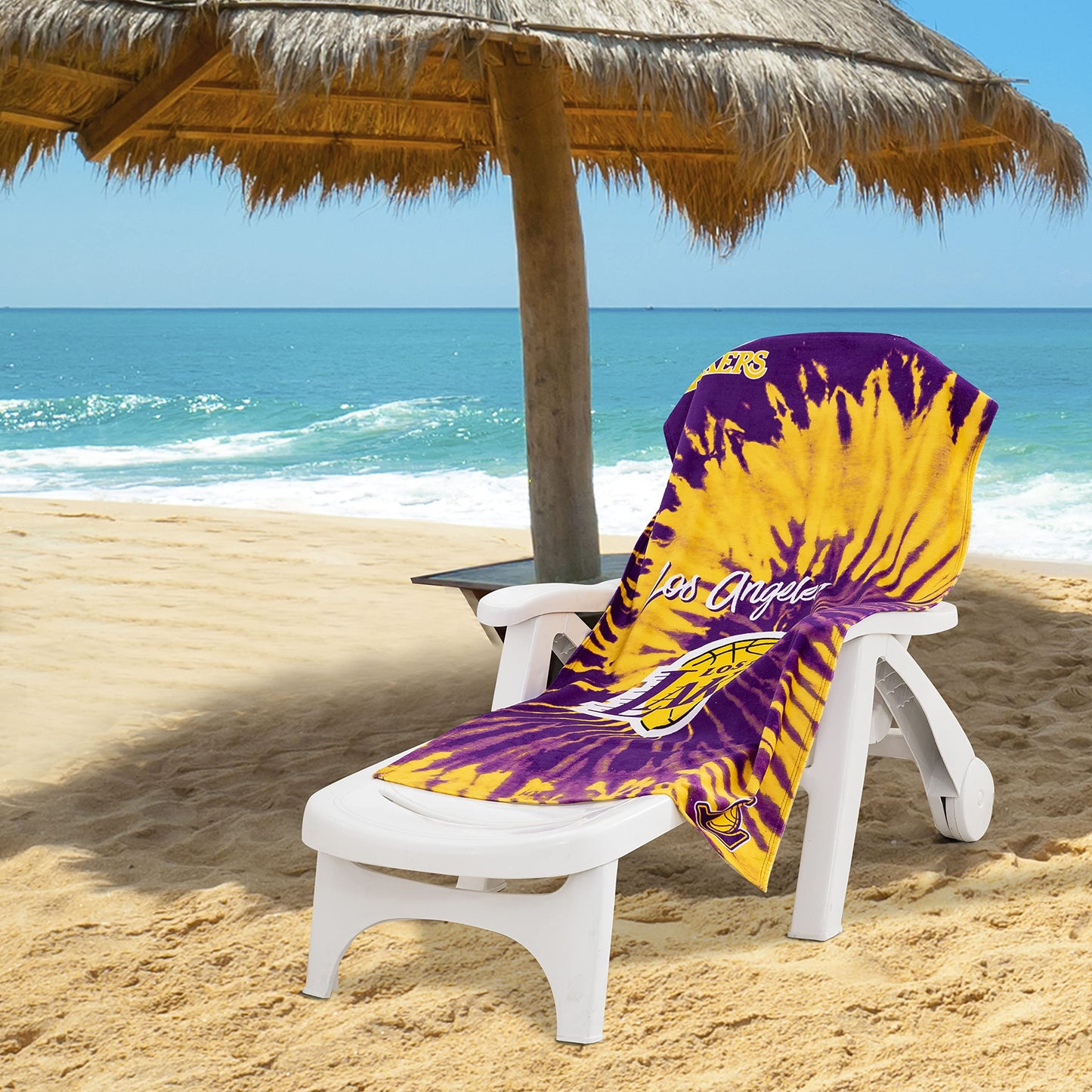 The Northwest Company 1NBA/72006/0013/RET: 30X60 Beach Towel Psychedelic - Lakers
