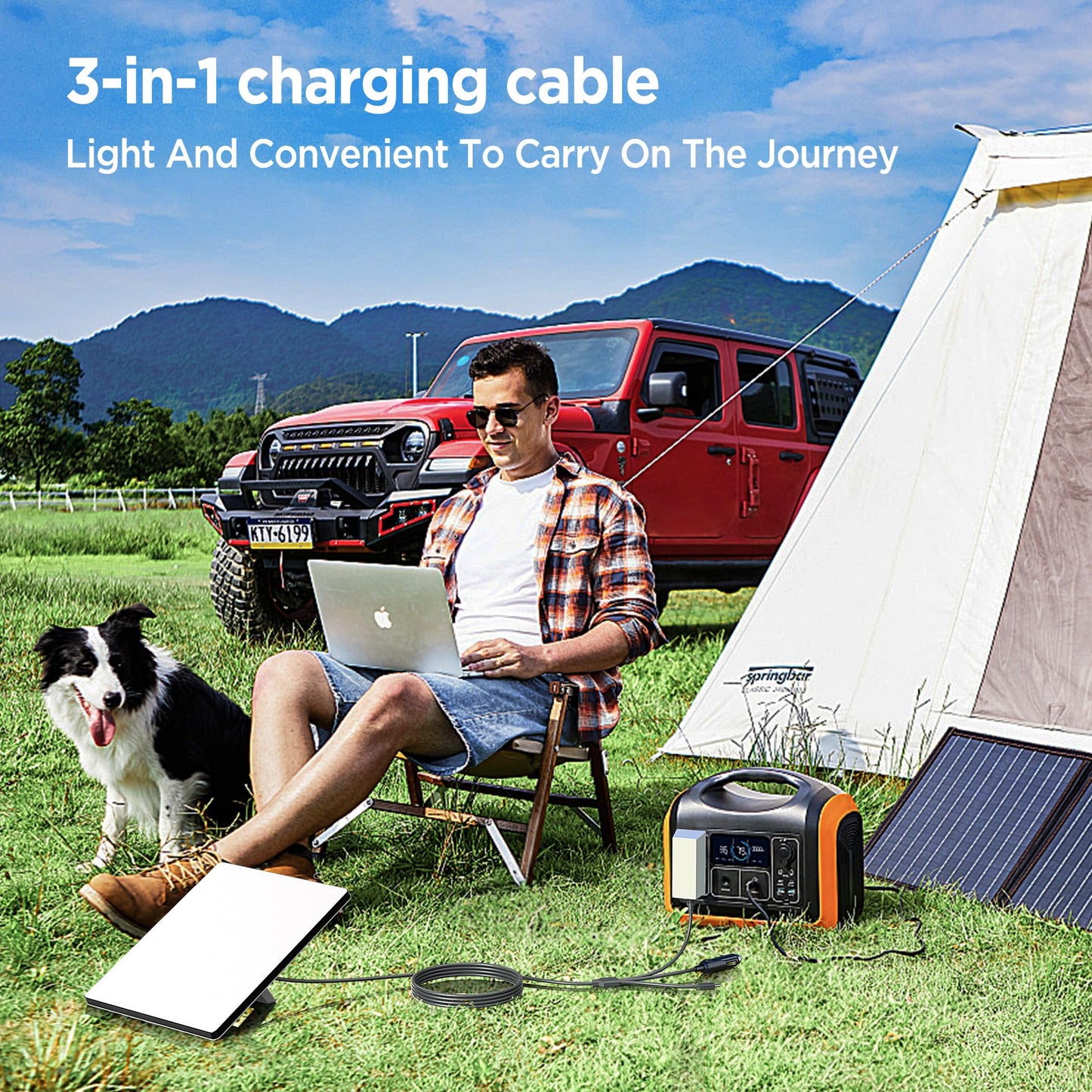 3 in 1 Starlink Mini Cable 10FT/ 3M, High-Speed USB C/Car Charger/DC to DC Replacement Waterproof Extension Starlink Mini Power Cable Accessories