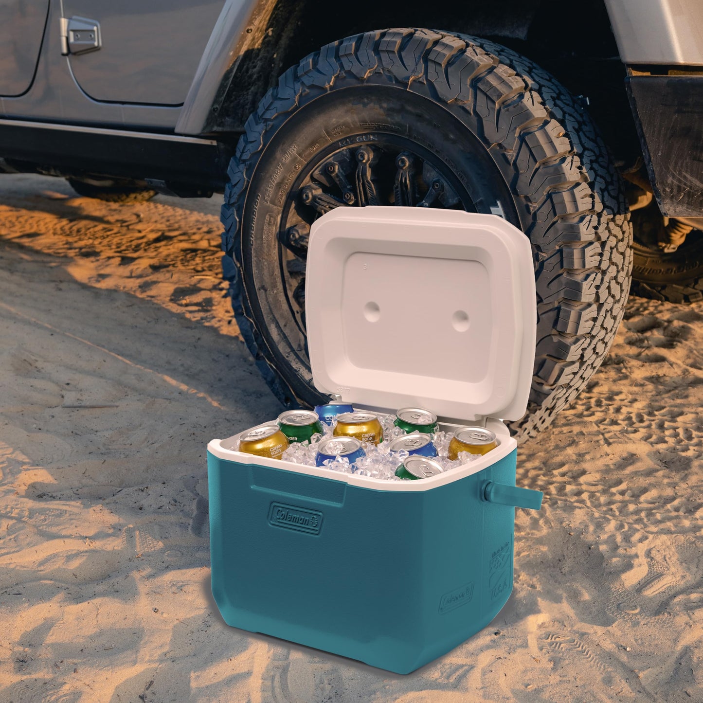 Coleman Chiller 16-Quart Insulated Portable Cooler, 15.1L Hard Cooler with Heavy Duty Handle & Ice Retention - Great for Beach, Picnic, Camping, Tailgating, Groceries, Boating, & More