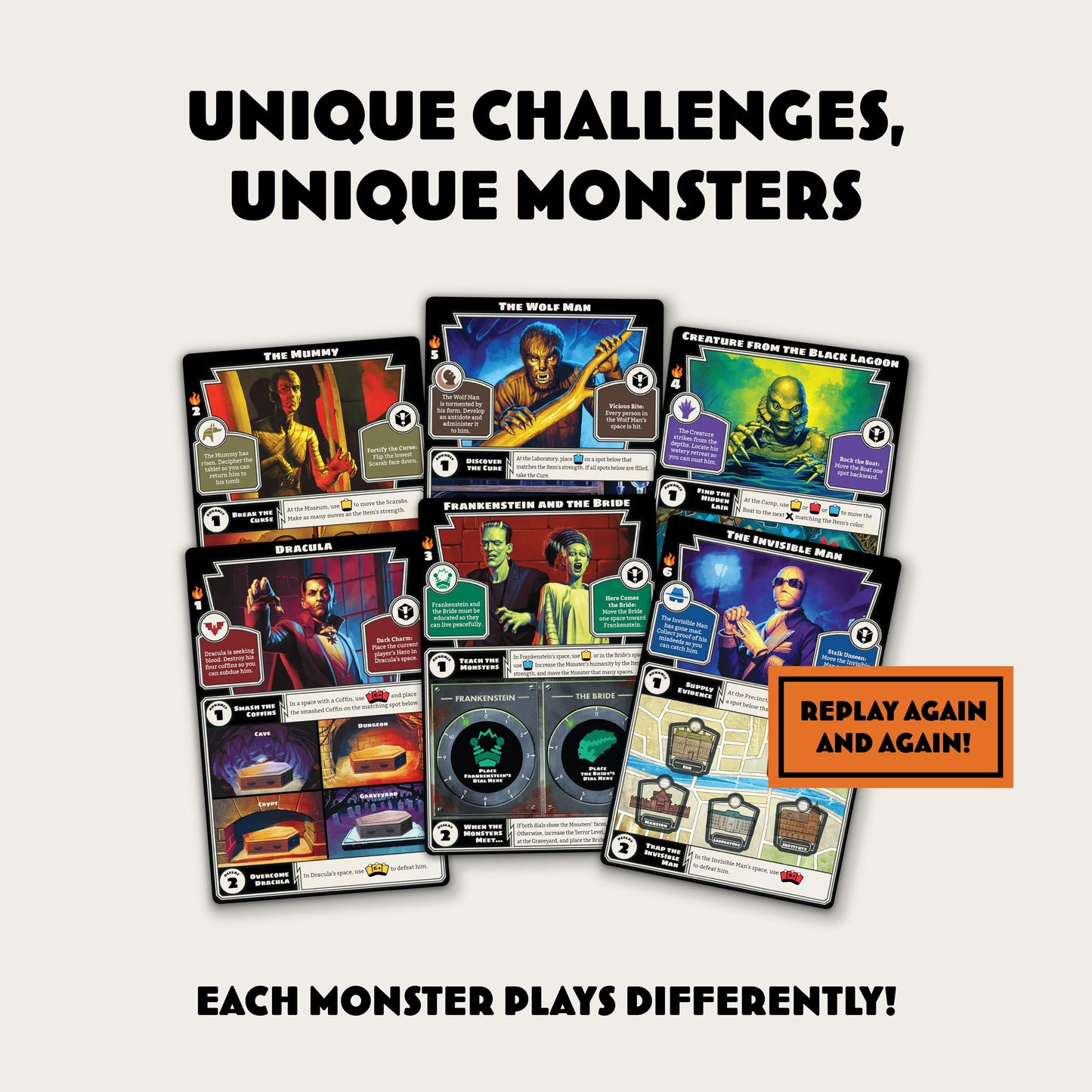 Ravensburger Horrified: Universal Monsters Strategy Board Game for Ages 10 & Up