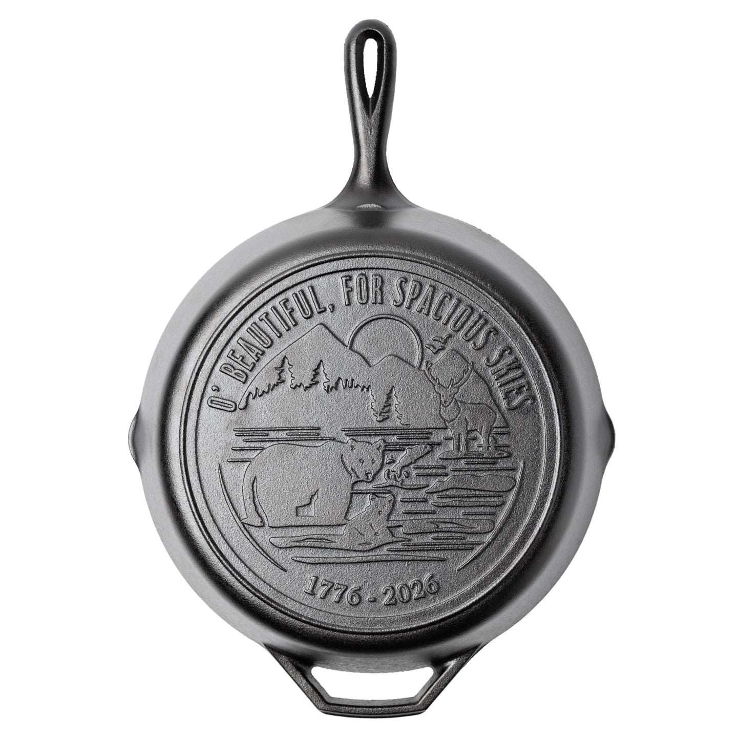 12 Inch Seasoned Cast Iron Skillet with 250th Anniversary Logo