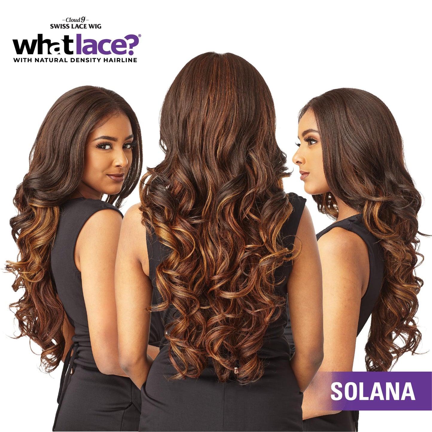 Sensationnel Synthetic Cloud 9 13x6 Swiss Lace Front Wig - SOLANA (BURGUNDY WINE)