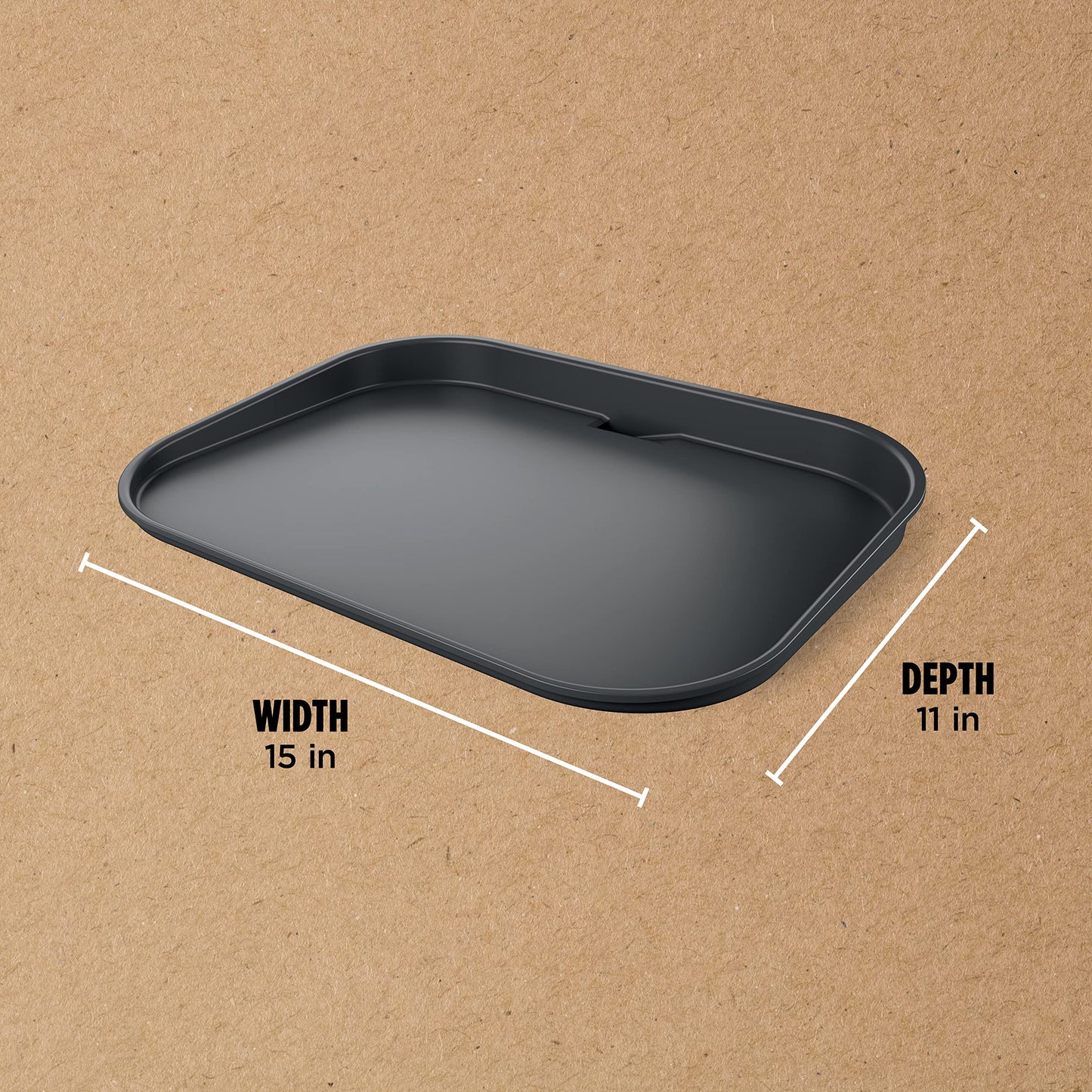 Ninja XSKGRDPLTC Woodfire Outdoor Flat Top Griddle Plate, Compatible with Ninja Woodfire Grills (OG700 Series), Ceramic Coating, Black/Grey