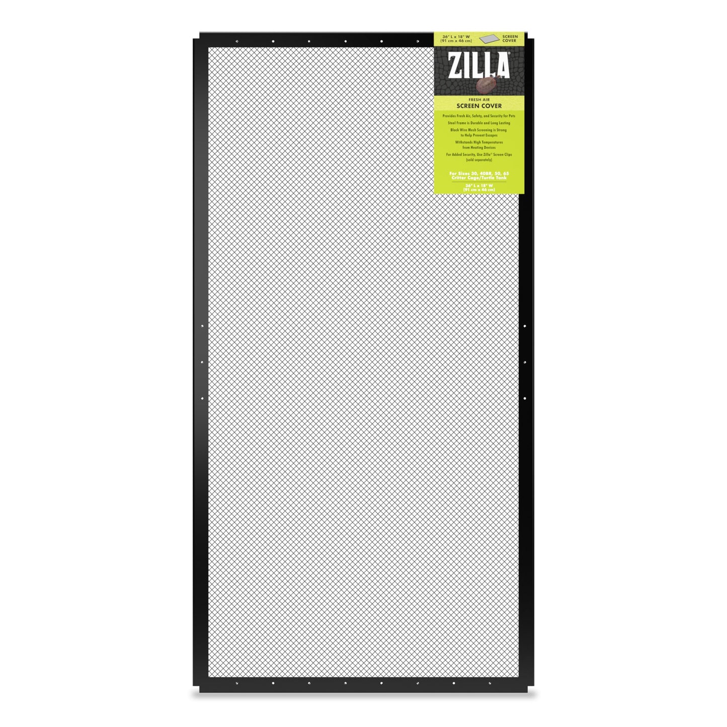 Zilla 100111513 Reptile Terrarium Covers Fresh Air Screen, 36x18