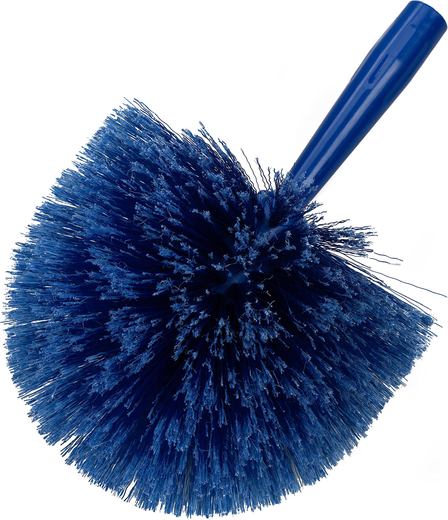 SPARTA Flo-Pac Rounded Duster Cleaning Duster with Electrostatically Charged Bristles for Catering, Buffets, Restaurants, Stainless Steel, 9 X 7 X 7 Inches, Blue, (Pack of 12)