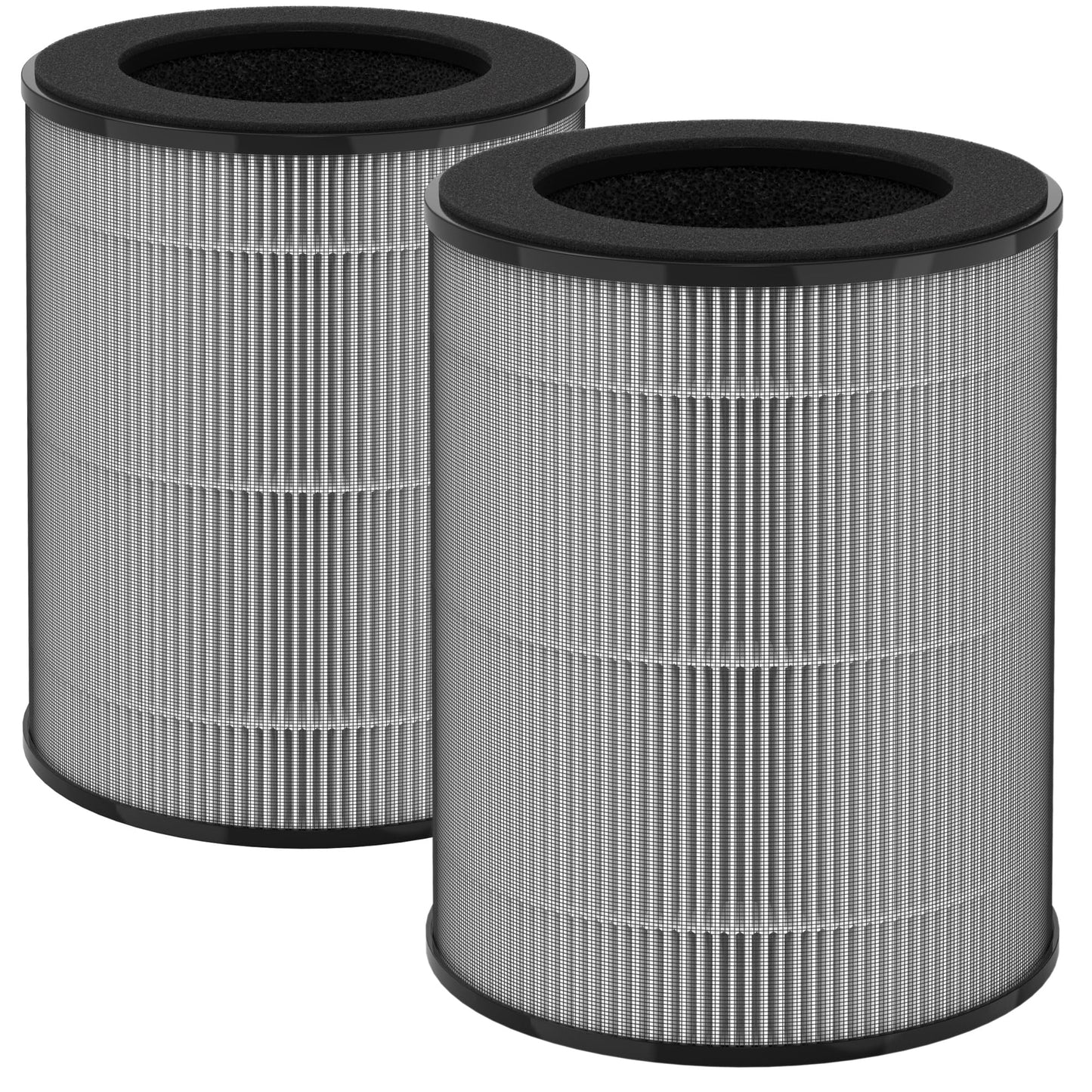 JF100 Replacement Filter Compatible with Jafända JF100 Air Purifier, Part Number JF100-RF, 3-in-1 True HEPA, High-Efficiency Activated Carbon Filter, 2 Pack