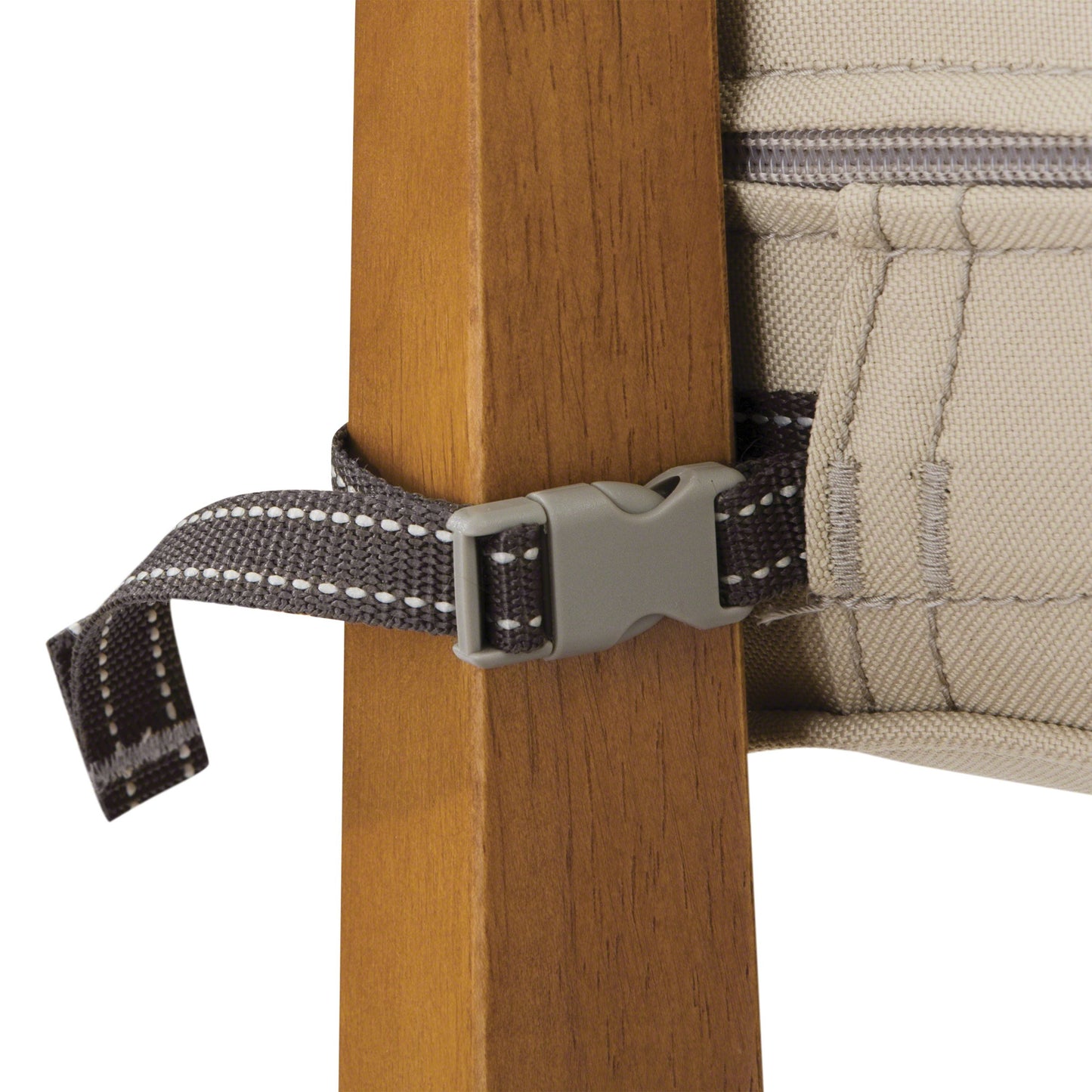 Classic Accessories 60-022-010301-RT Montlake Patio Seat Cushion Slip Cover, Antique Beige, 25" x 27" x 5" Thick