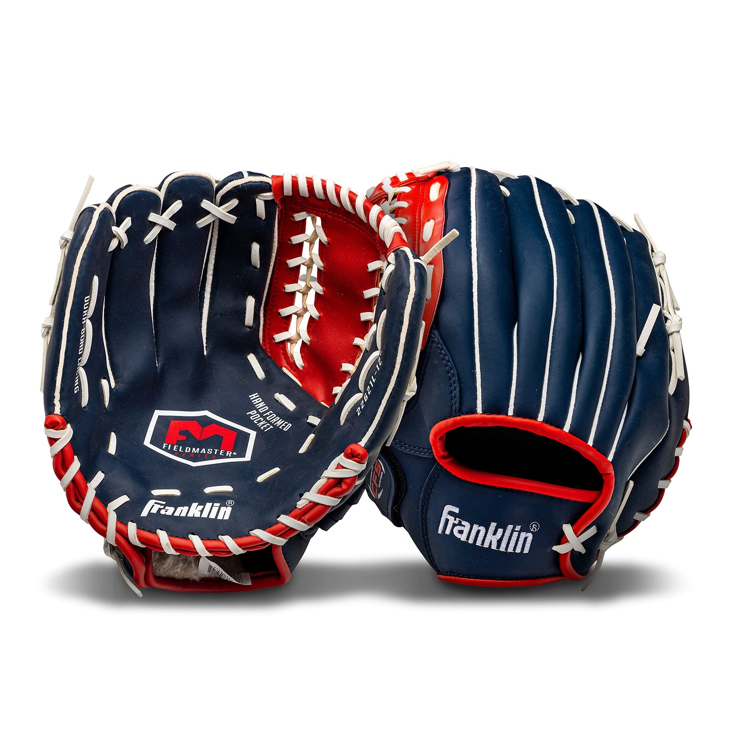 Franklin Sports Baseball and Softball Glove - Field Master USA - Baseball and Softball Mitt - Adult and Youth Glove - Left Hand Throw - 12"