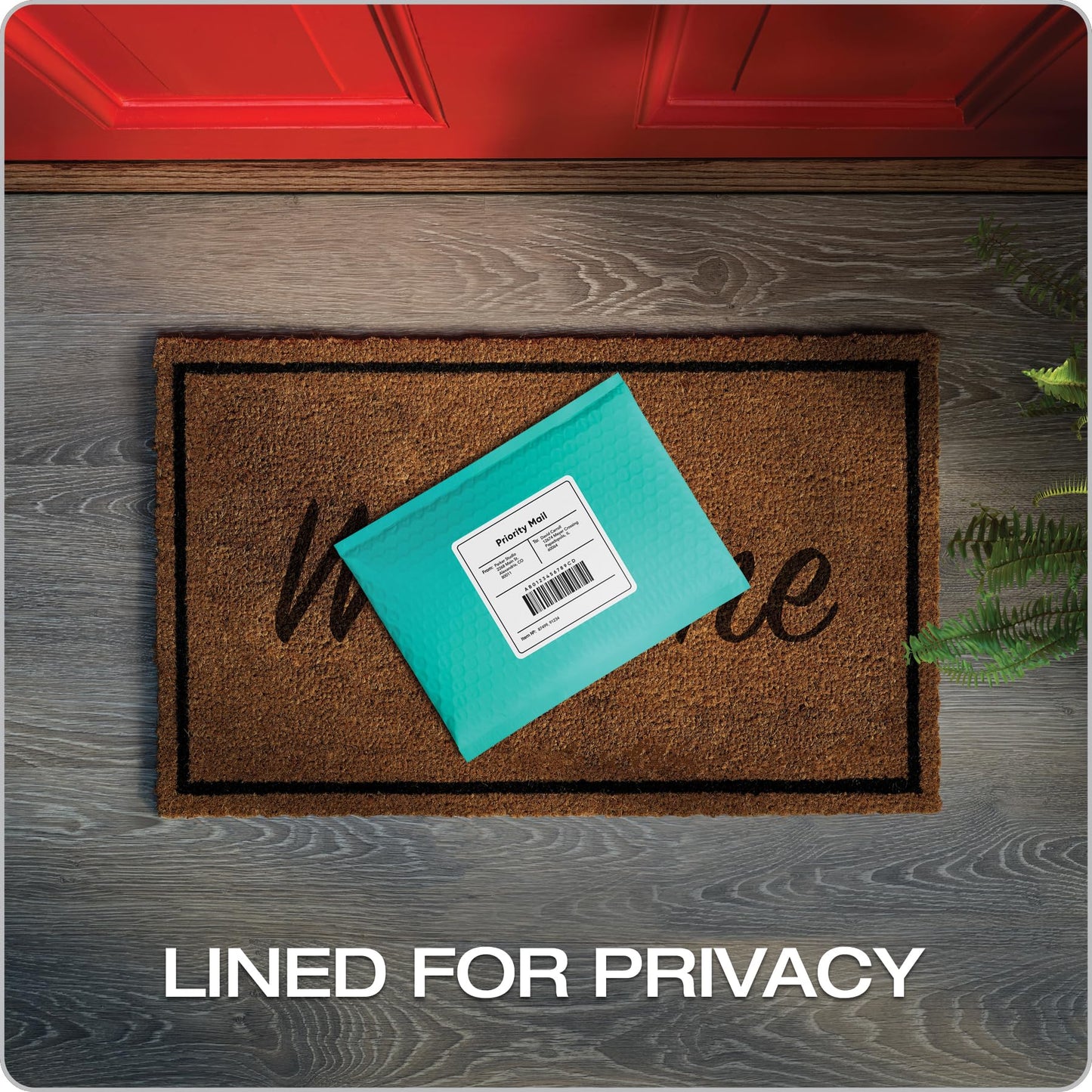 Quality Park Bubble Mailers, 6 x 9 Inch, Teal Poly Mailers, Padded Envelopes, Shipping Envelopes, Water Resistant, Self Seal, 50 Per Box (QUA85857)
