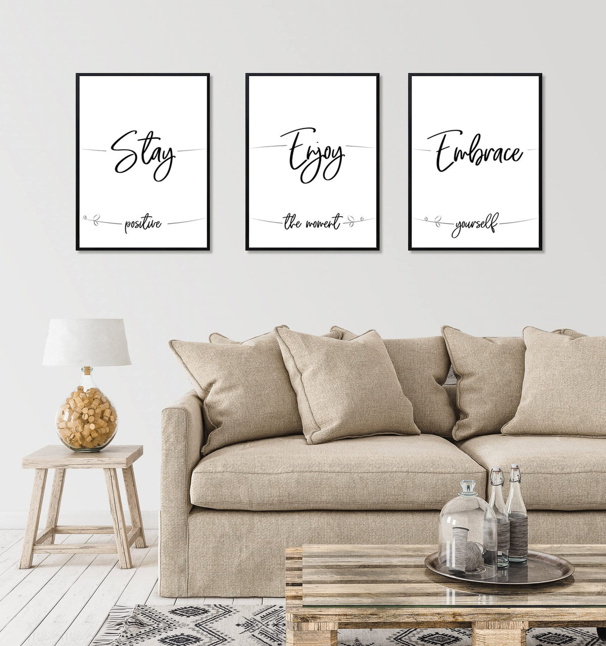 ELSKER&HOME 18x24 Poster Frame 3 Pack, Black Picture Frame for Horizontal or Vertical Wall Mounting, Durable and Scratch-proof