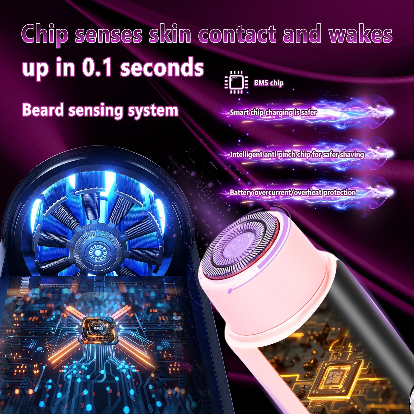 2025 Upgrade bikini trimmer women【SGS Certification 5W Ultra-High Power German brushless motor】electric razor for women-IPX7 Waterproof Bikini Shaver for Ceramic Blade Suitable for Underarm Leg Arm Body