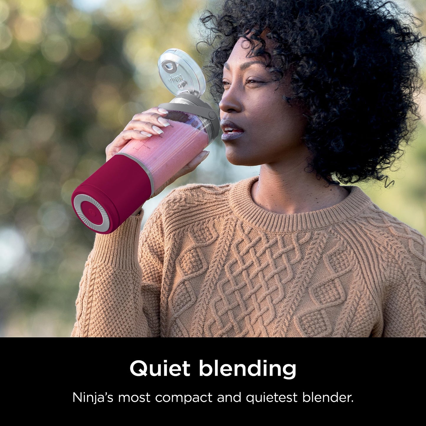 Ninja Blast Portable Blender, Cordless, 16oz. Vessel, Personal Blender for Shakes & Smoothies, BPA Free, Leakproof Lid & Sip Spout, USB-C Rechargeable, Dishwasher Safe Parts, Cranberry, BC100CRC