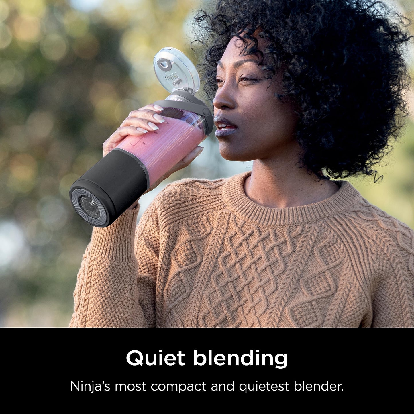 Ninja Blast Portable Blender, Cordless 16oz Personal Blender for Shakes & Smoothies, Up to 15 Blends per Charge, BPA Free, Leakproof Lid, USB‑C Rechargeable, Dishwasher Safe, Black, BC100BKC