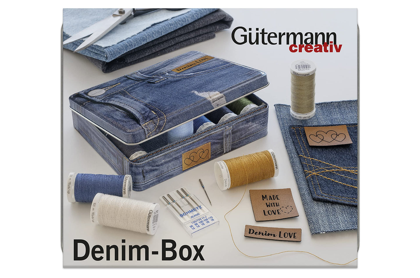 GÜTERMANN Denim Love Nostalgia Box Denim Thread 100m 12 Shades