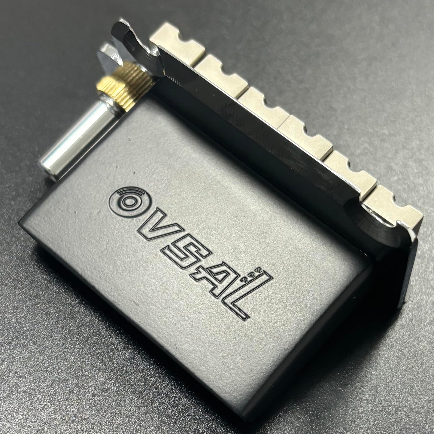 OVSAL 10.8mm Electric Guitar Bridge Chrome 2 Point tremolo bridge Zinc Alloy Saddles Block Stainless Steel Plate Electric Guitar Bridge 6 String Start