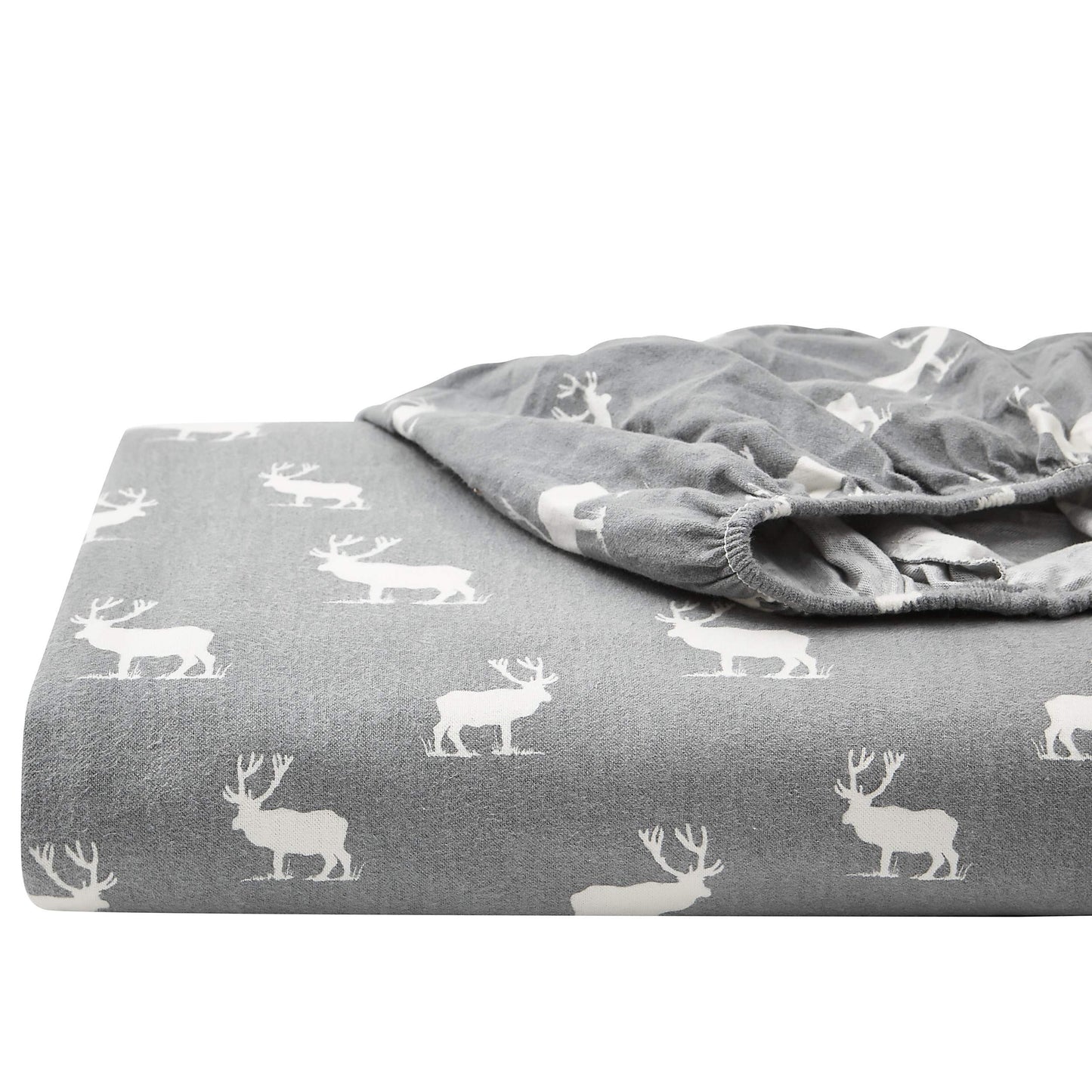 Eddie Bauer - Queen Sheet Set, Warm Breathable Cotton Flannel Bedding with Deep Pockets, Brushed for Extra Softness, Cozy Home Decor, Oeko-Tex Certified (Elk Grove, Queen)