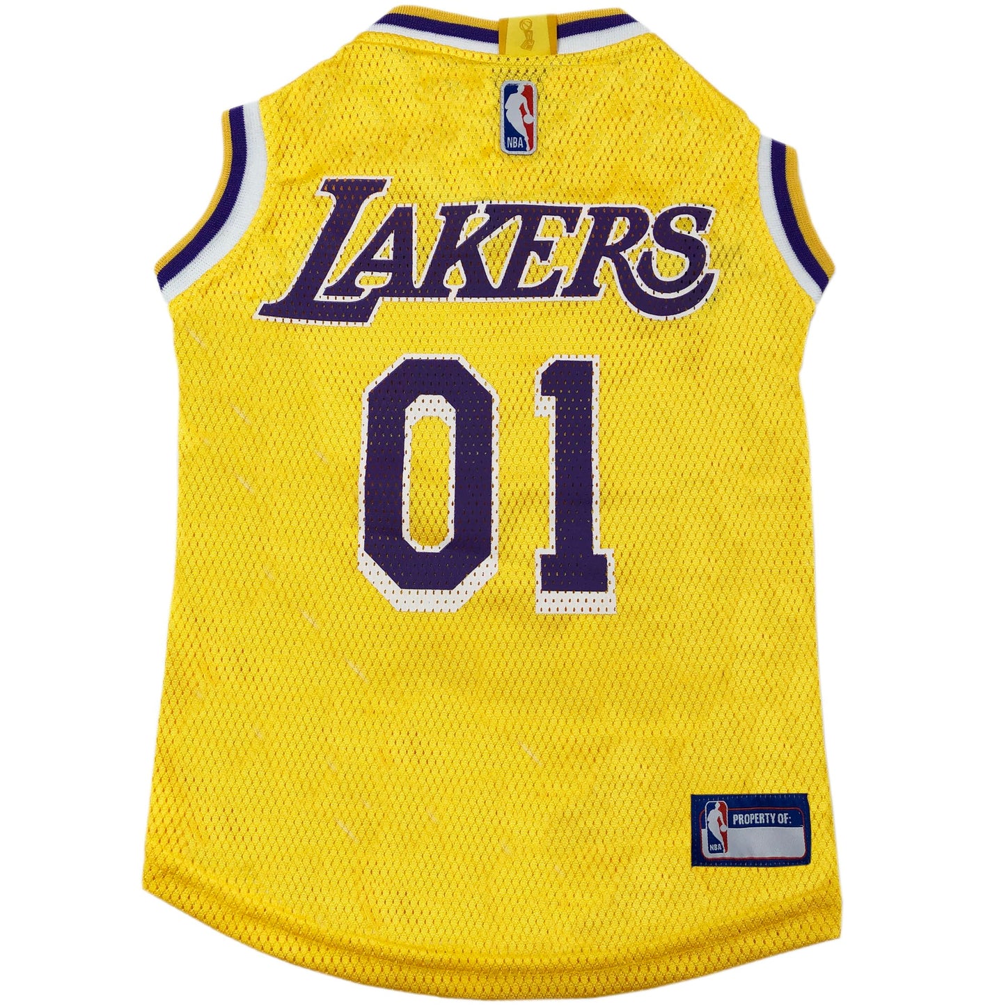 NBA Los Angeles Lakers Dog Jersey, X-Small - Tank Top Basketball Pet Jersey