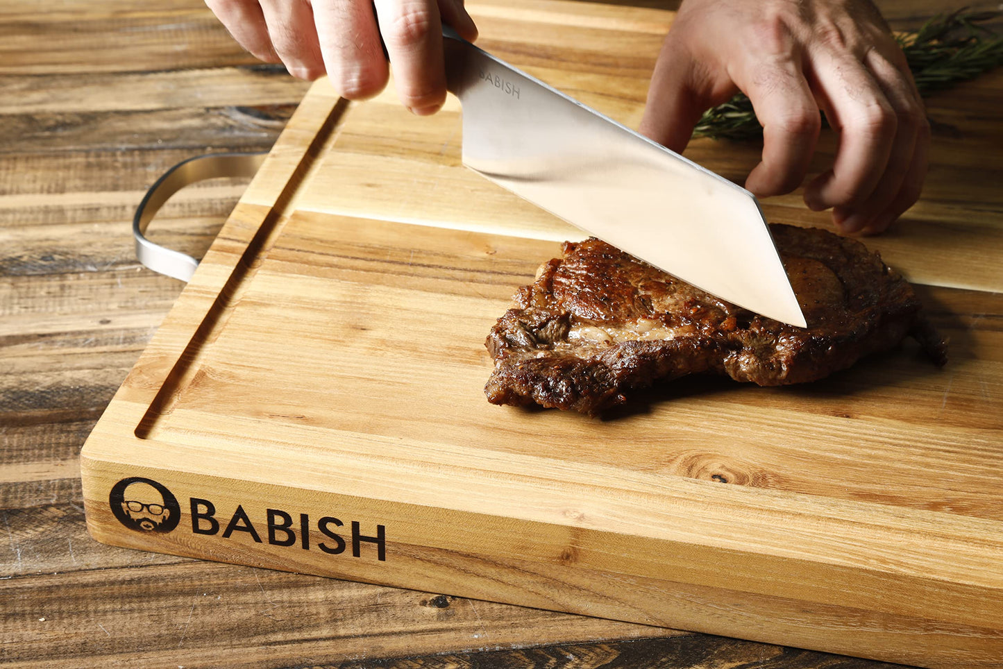 Babish High-Carbon 1.4116 German Steel Cutlery, 7.5" Clef (Cleaver + Chef) Knife