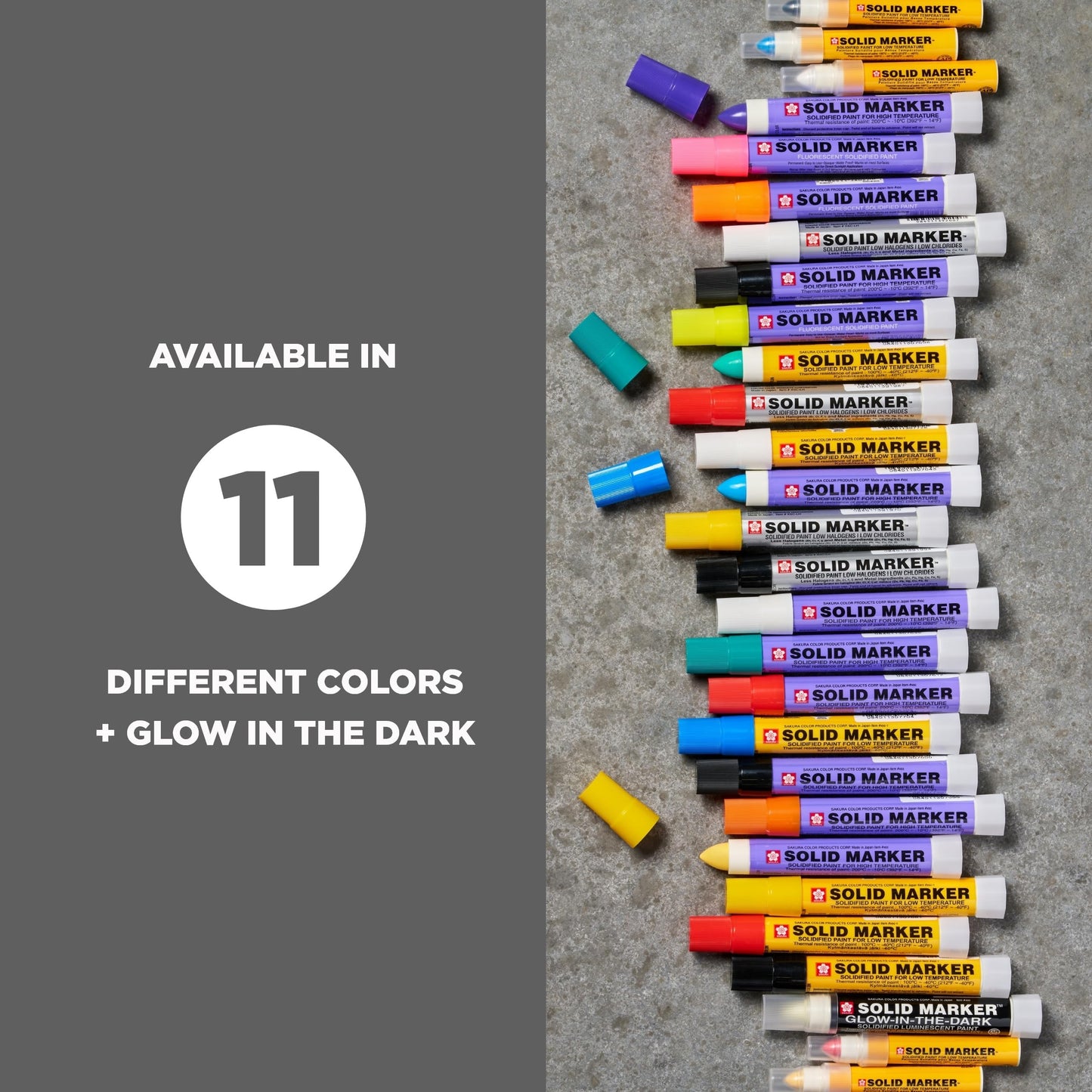 Sakura Solid Paint Markers - Permanent Marker Paint Pens - Window, Wood, & Glass Marker - Yellow Paint - 12 Pack