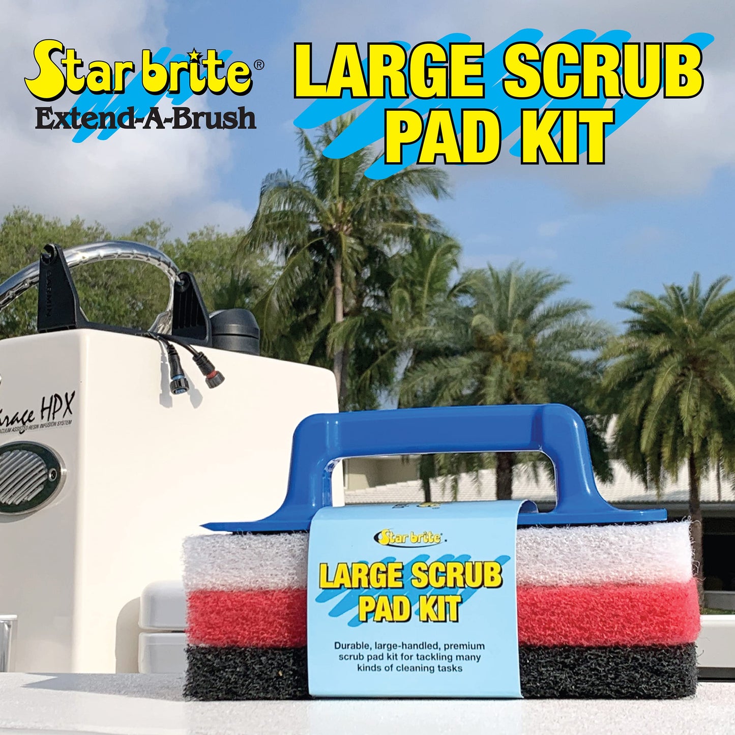 Large Scrub Pad Kit with Handle