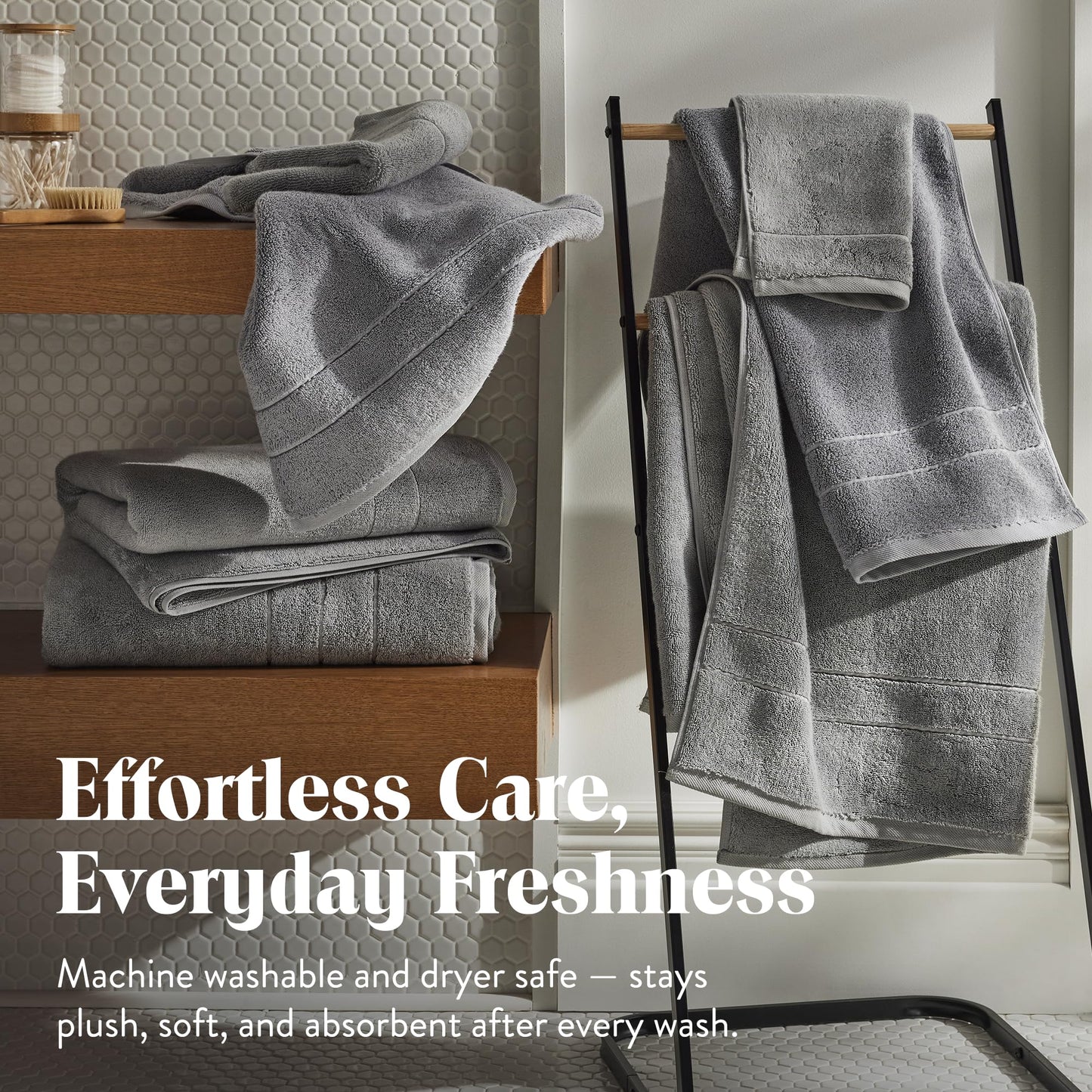 Brooklinen Washclothes, Smoke Super-Plush - Set of 2