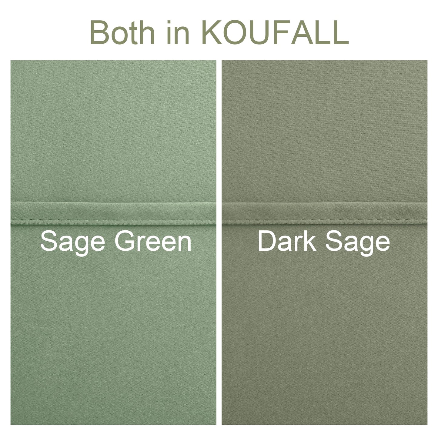 Sage Green Blackout Curtains 2 Panels, Rideau Opaque, Summer Boho Black Out Sound Proof Darkening Grommet Thermal Insulated Window Curtains Drapes 84 Inch Long for Bedroom Living Room