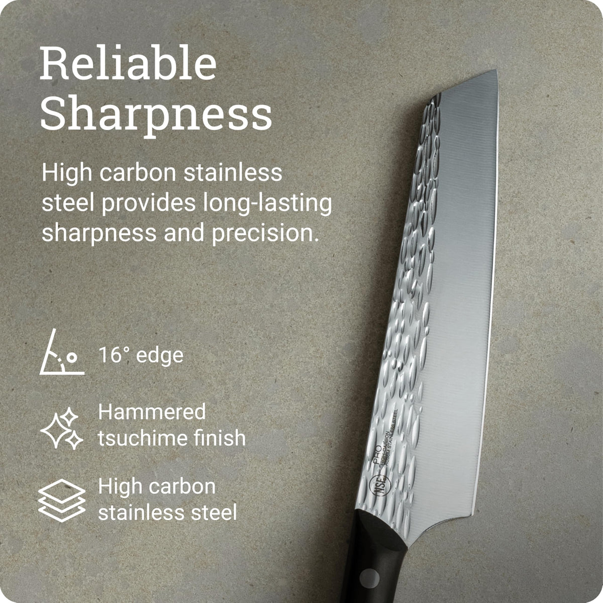 Kai PRO 6.5" Master Utility Knife, Hand Sharpened Japanese Kitchen Knife, Japanese AUS6M Stainless Steel Blade, Full-Tang POM Handle, NSF Certified, for Professional and Home Chefs