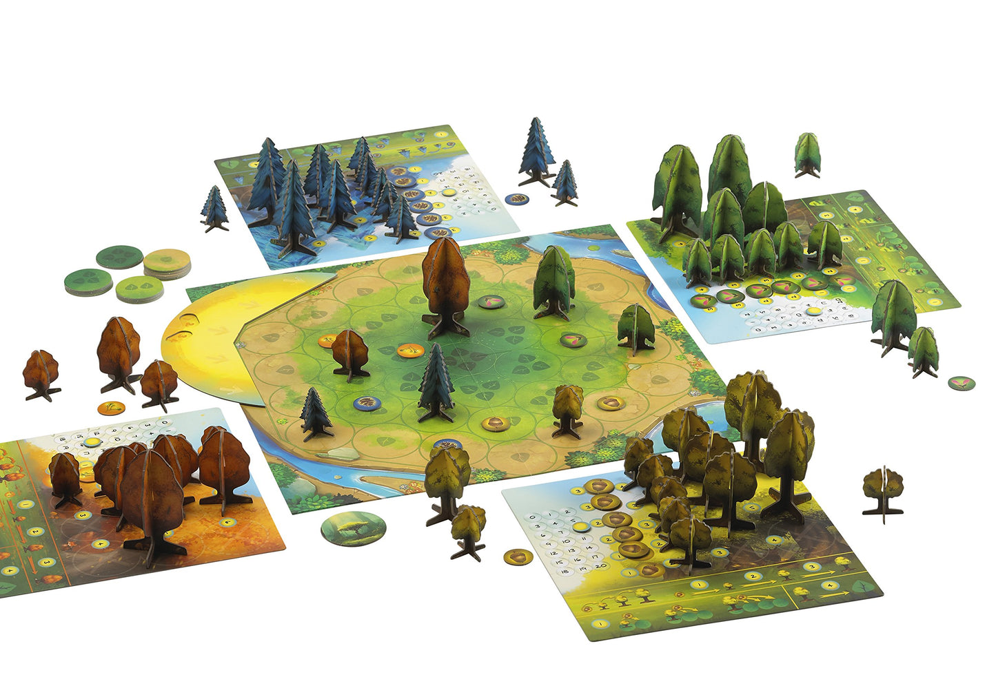 Blue Orange Games Photosynthesis Board Game - Award Winning Family or Adult Strategy Board Game for 2 to 4 Players. Recommended for Ages 8 & Up.